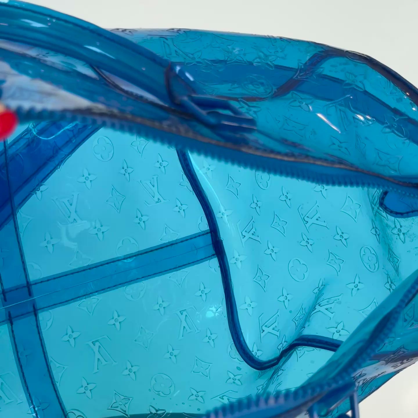 Louis Vuitton x Virgil Abloh PVC Keepall Bandouliere 50 Blue - Queen May
