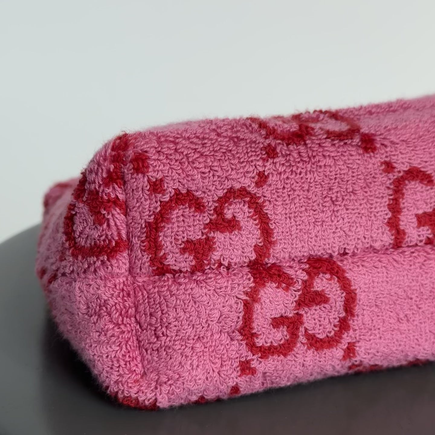 Lady Cuir x Queen May The “Ciao Bella” Towel Clutch Dark Pink - Queen May