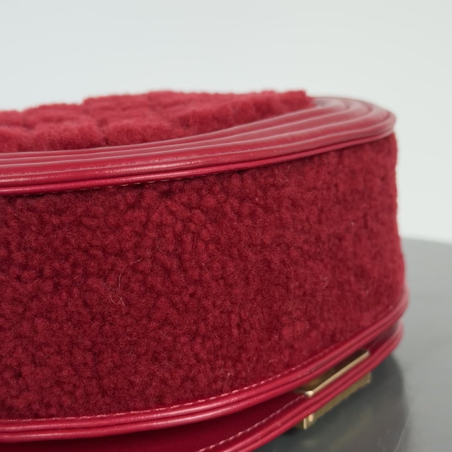Chanel 2022-2023 Boy Shearling Messenger Bag - Queen May