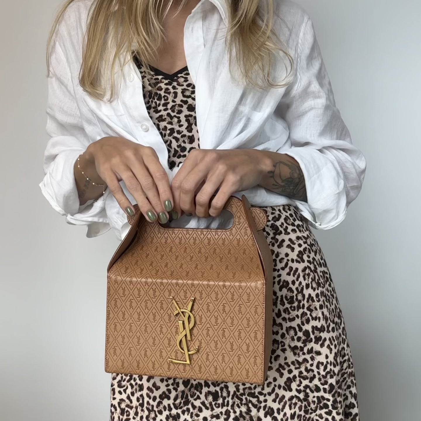 Saint Laurent Take Away Box in Leather - Queen May