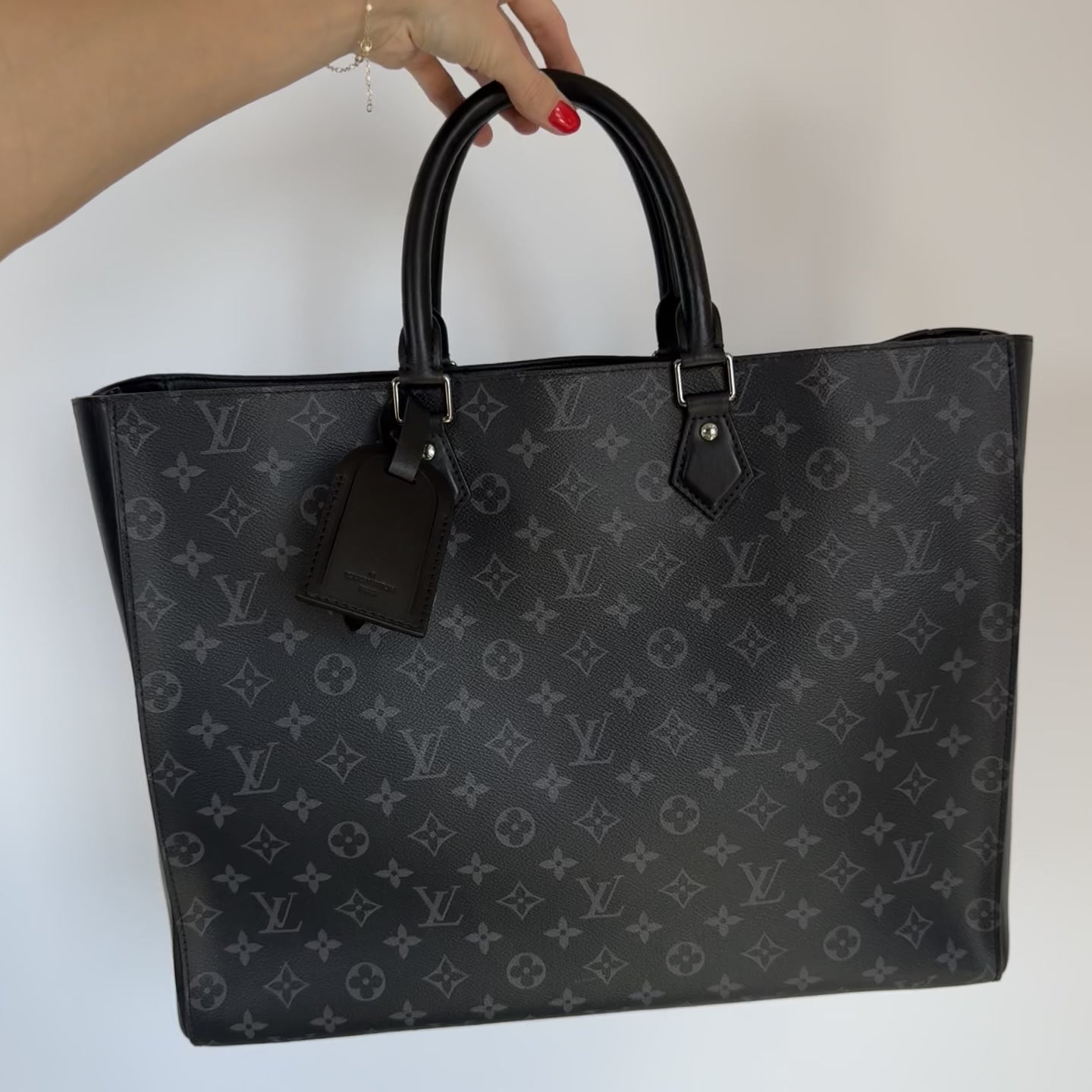 Louis Vuitton Monogram Eclipse Grand Sac Tote with Pouch - Queen May