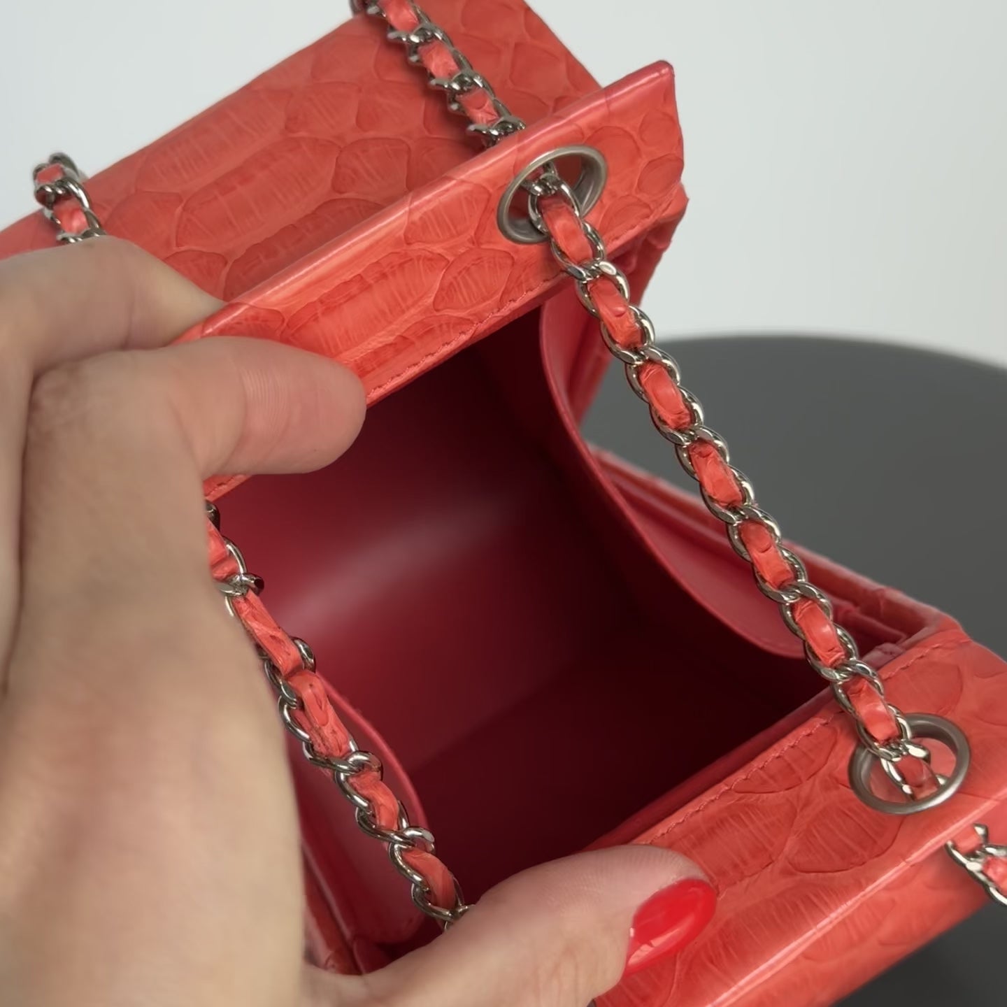 Chanel Python Milk Carton Bag Fall 2014 - Queen May