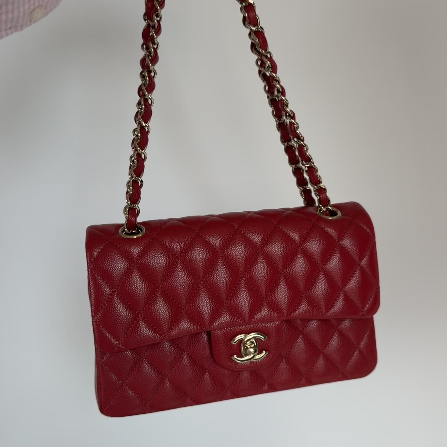 Chanel Caviar Red Small Double Flap - Queen May