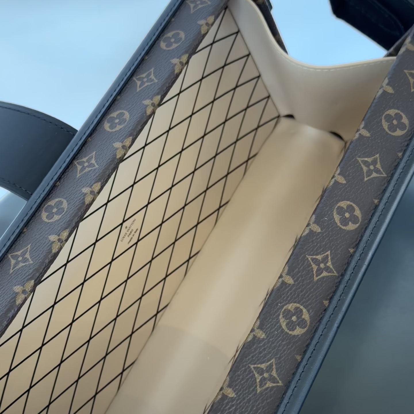 Louis Vuitton Limited Edition Runway Monogram Canvas Petite Malle East West Gold Hardware 2022 - Queen May