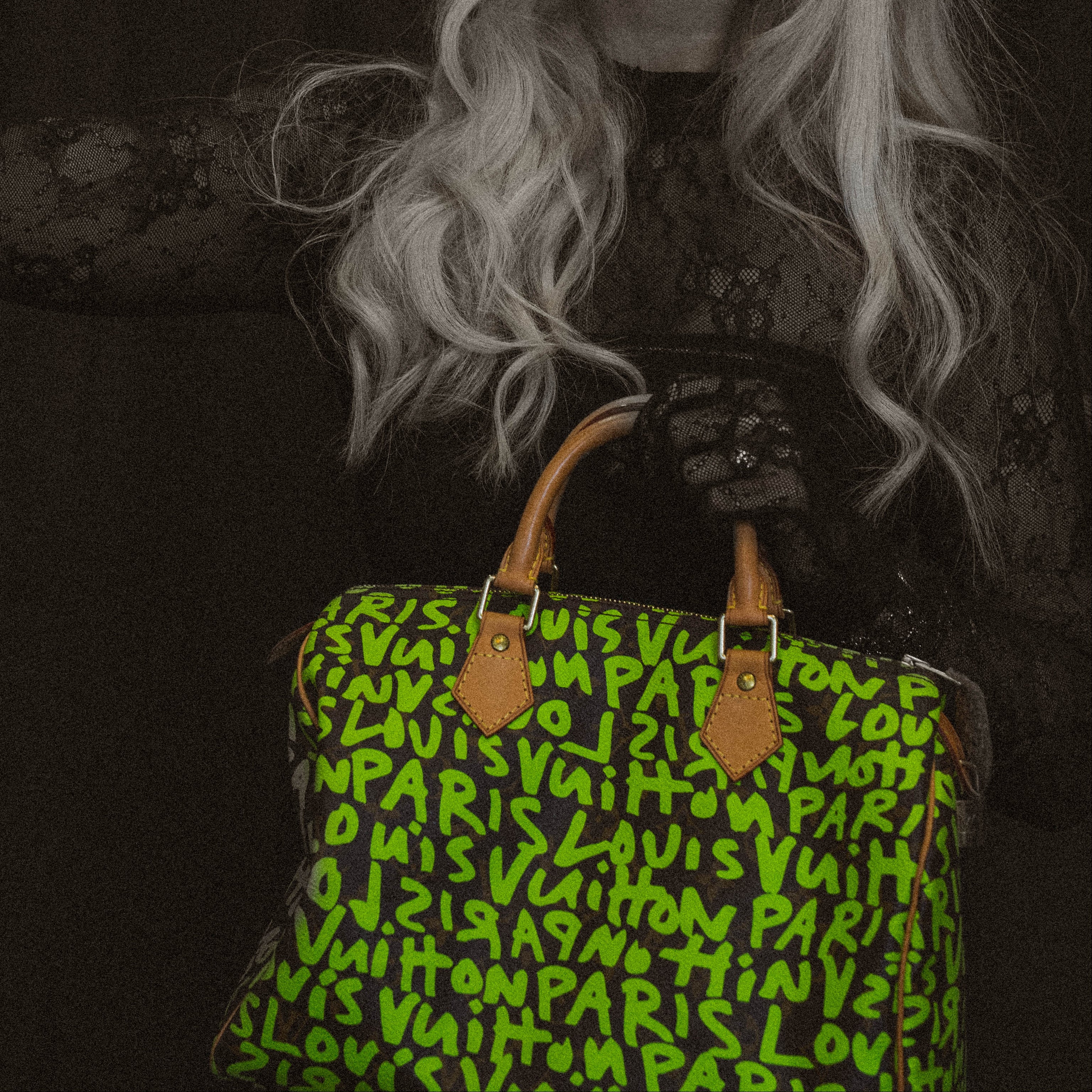 Louis Vuitton Monogram Graffiti Speedy 30 Stephen Sprouse Neon Green - Queen May