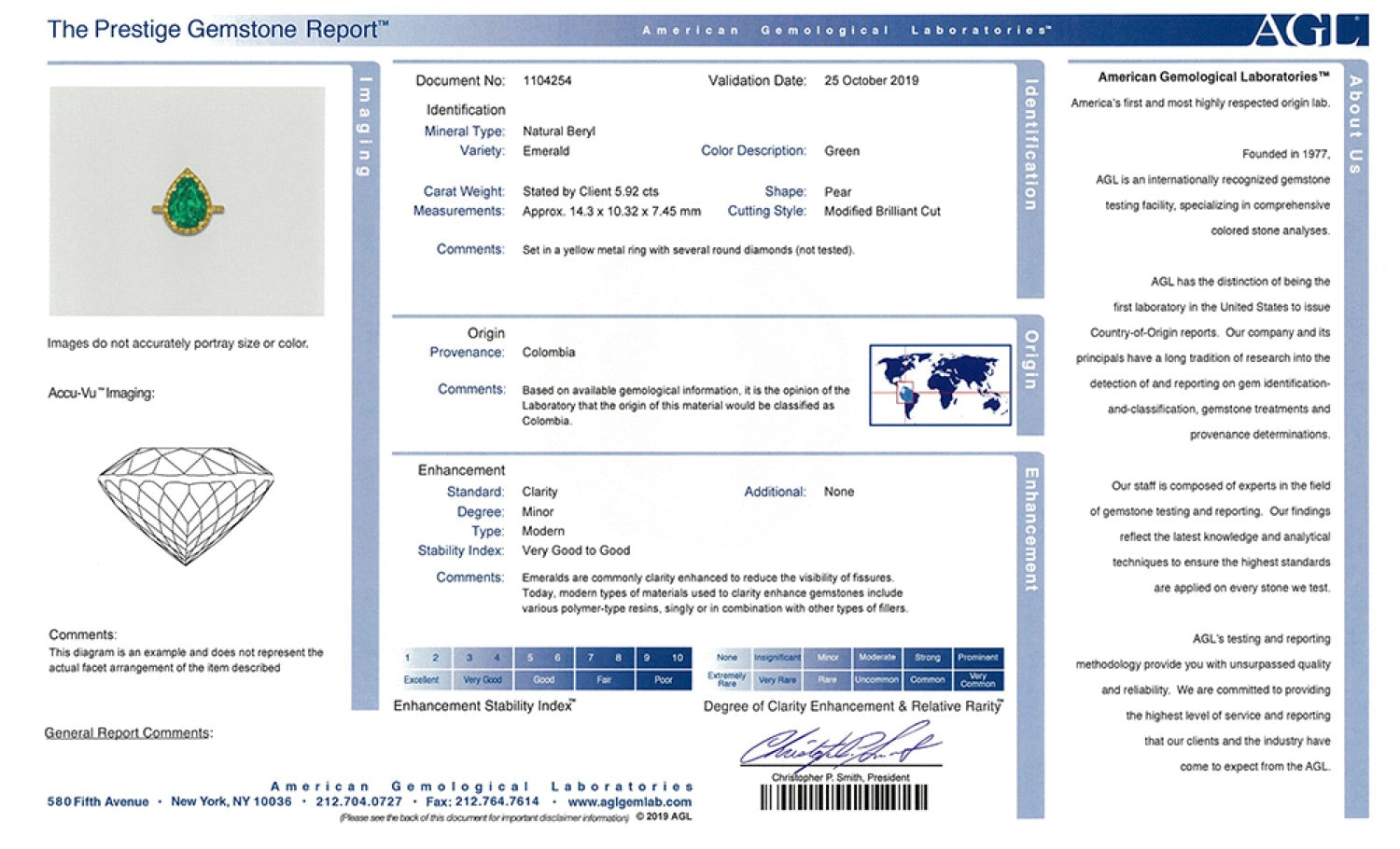 New 18k Yellow Gold 5.92 Carat Colombian Emerald and Vivid Yellow Diamond Ring - Queen May