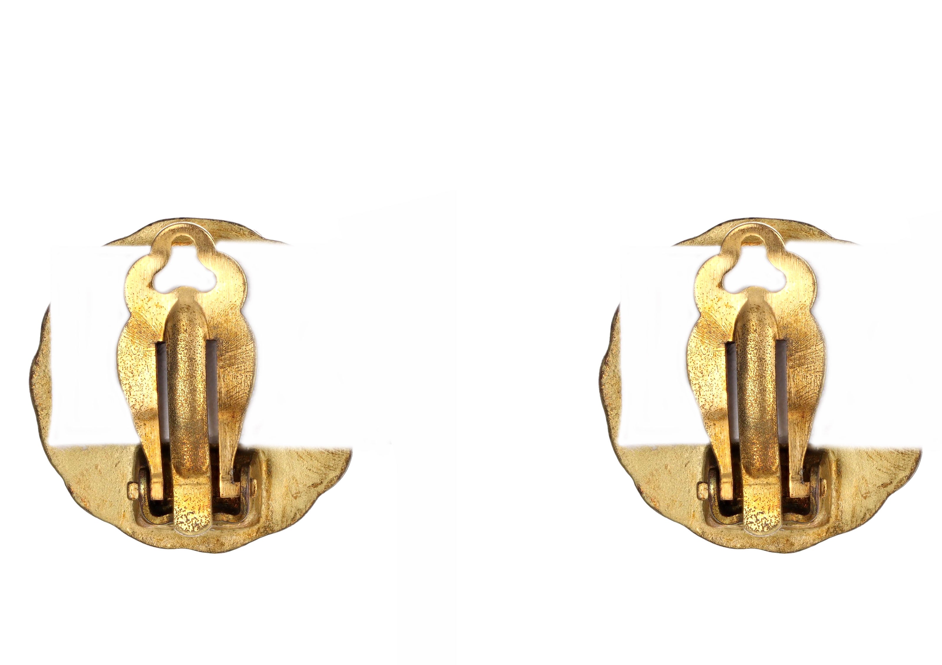 Chanel 1995 CC Button Earrings - Queen May