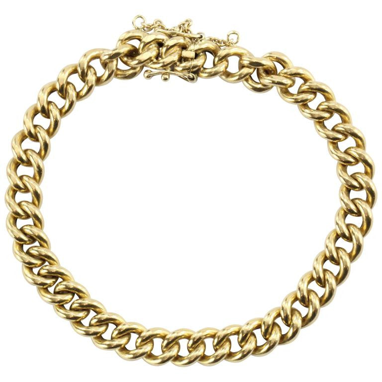 Antique Victorian Tiffany & Co 18K Gold Bracelet Dated 1891 - Queen May