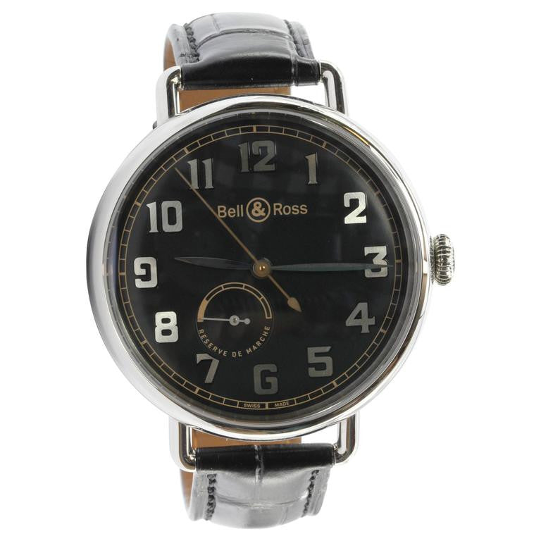 Bell & Ross WW1-97 Reserve De Marche BRWW197-BL-ST/SCR Wrist Watch for Men - Queen May