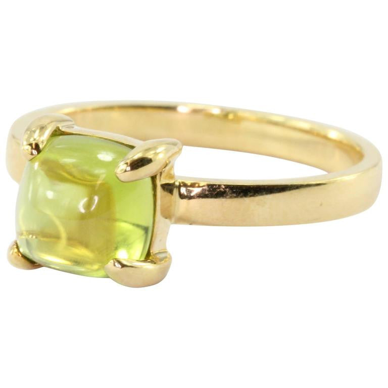 Tiffany 18K Gold Paloma Picasso Sugar Stack Peridot Ring - Queen May