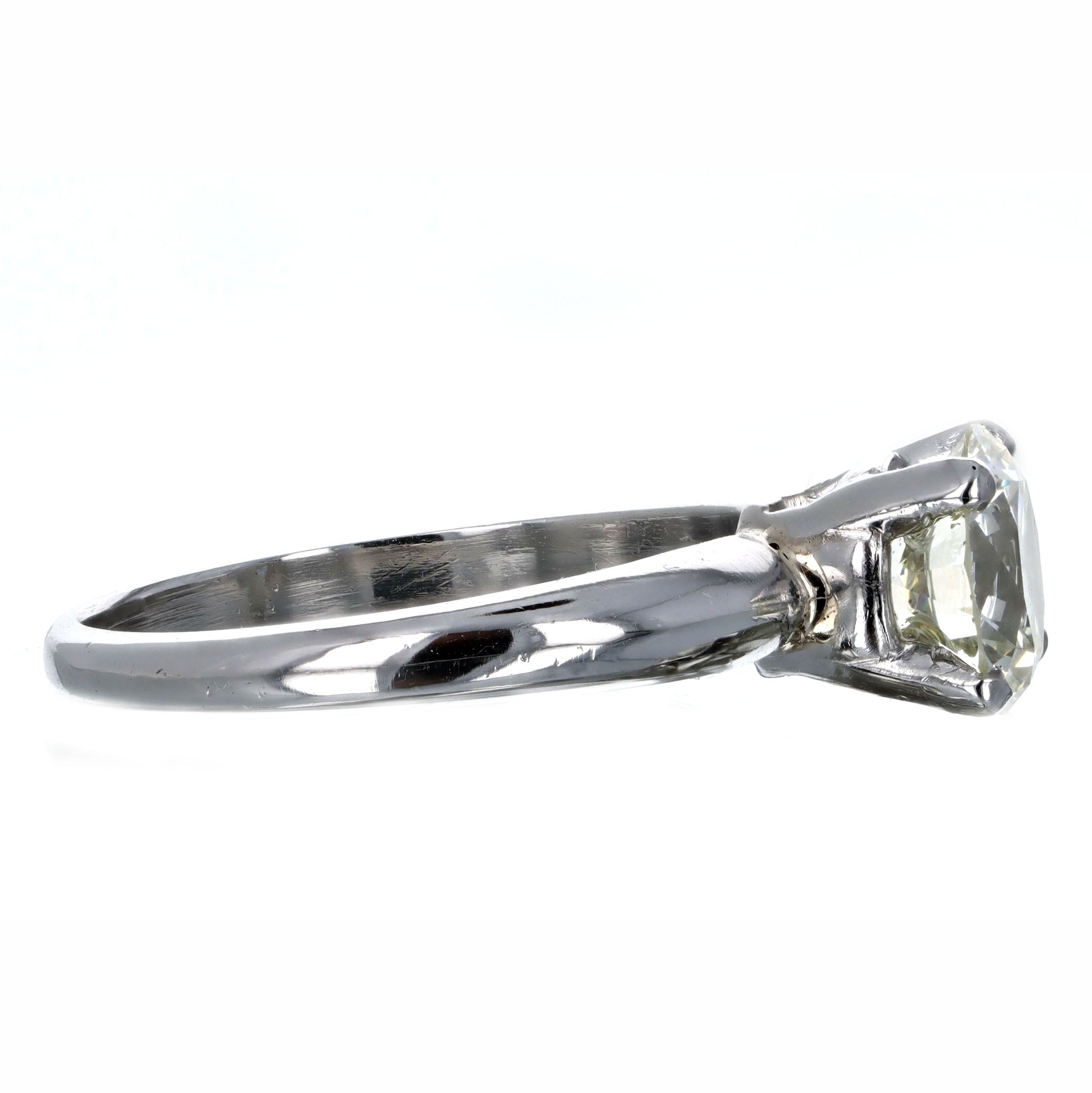 1.50 Carat Round Brilliant Diamond Solitaire Engagement Ring GIA Certified - Queen May