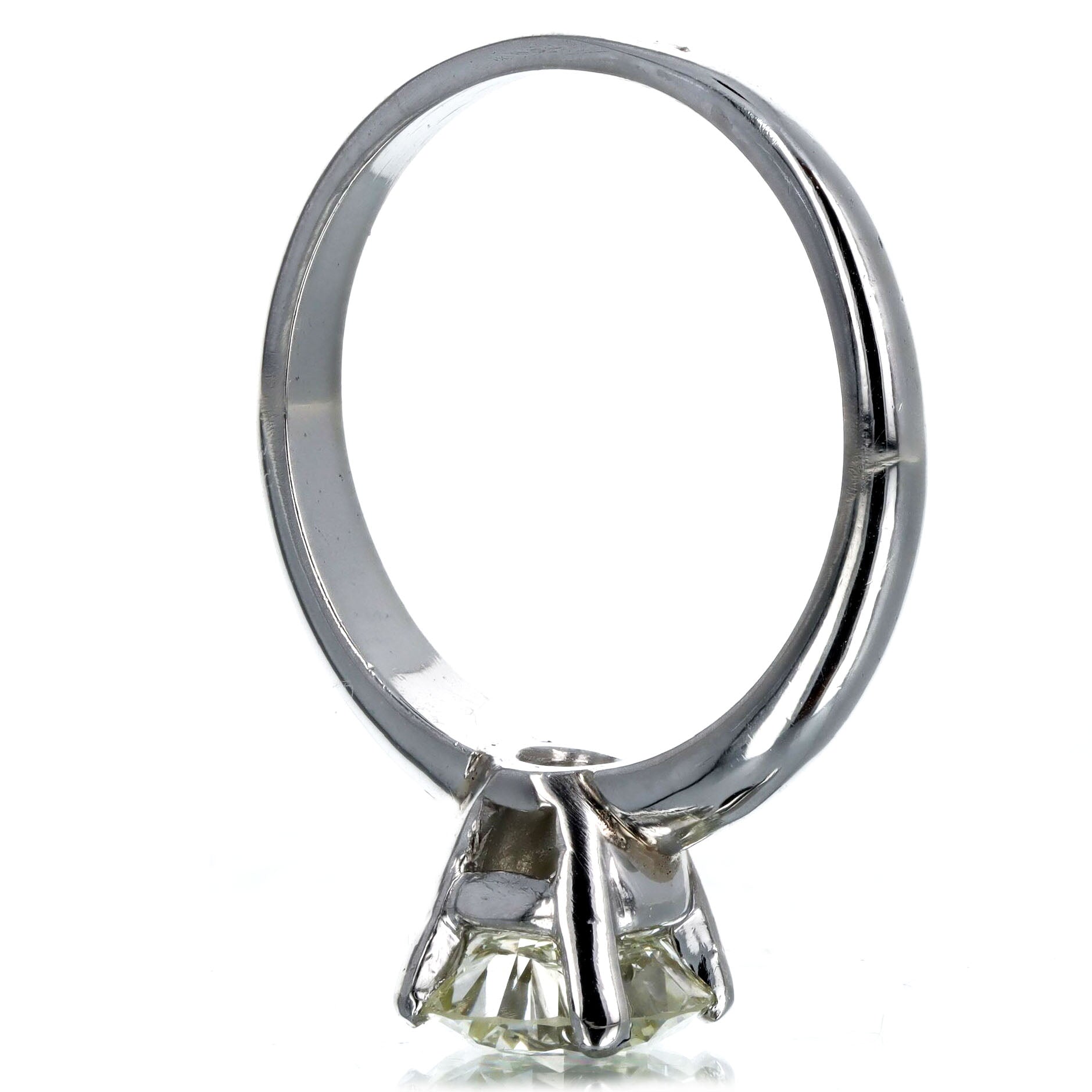 1.50 Carat Round Brilliant Diamond Solitaire Engagement Ring GIA Certified - Queen May