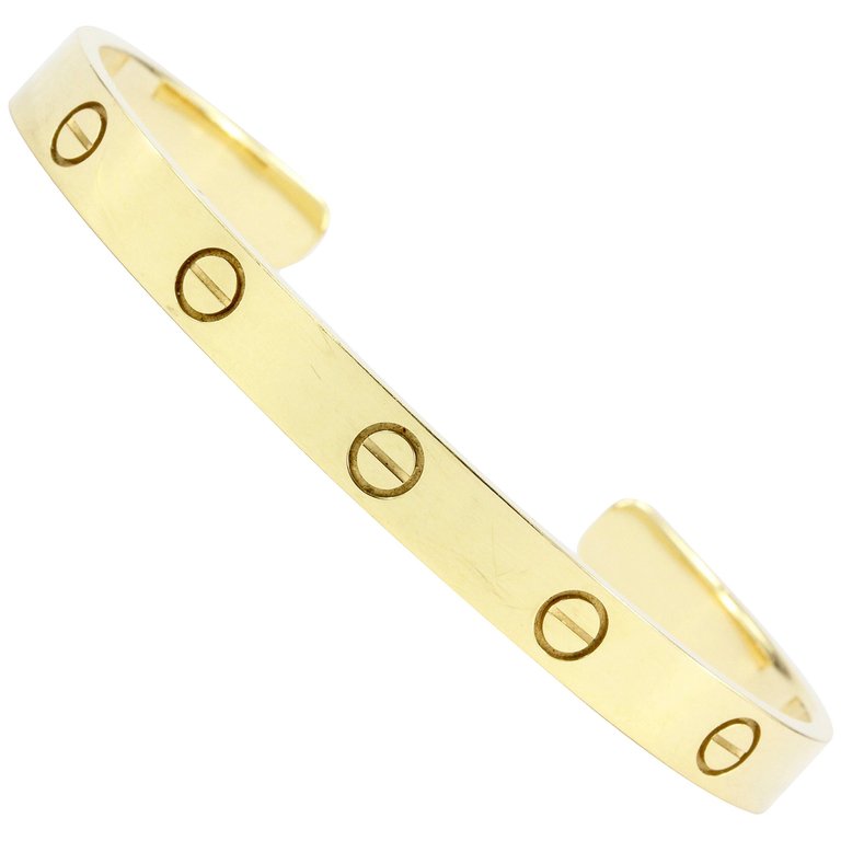 Cartier Love Bangle Cuff Size 18 - Queen May