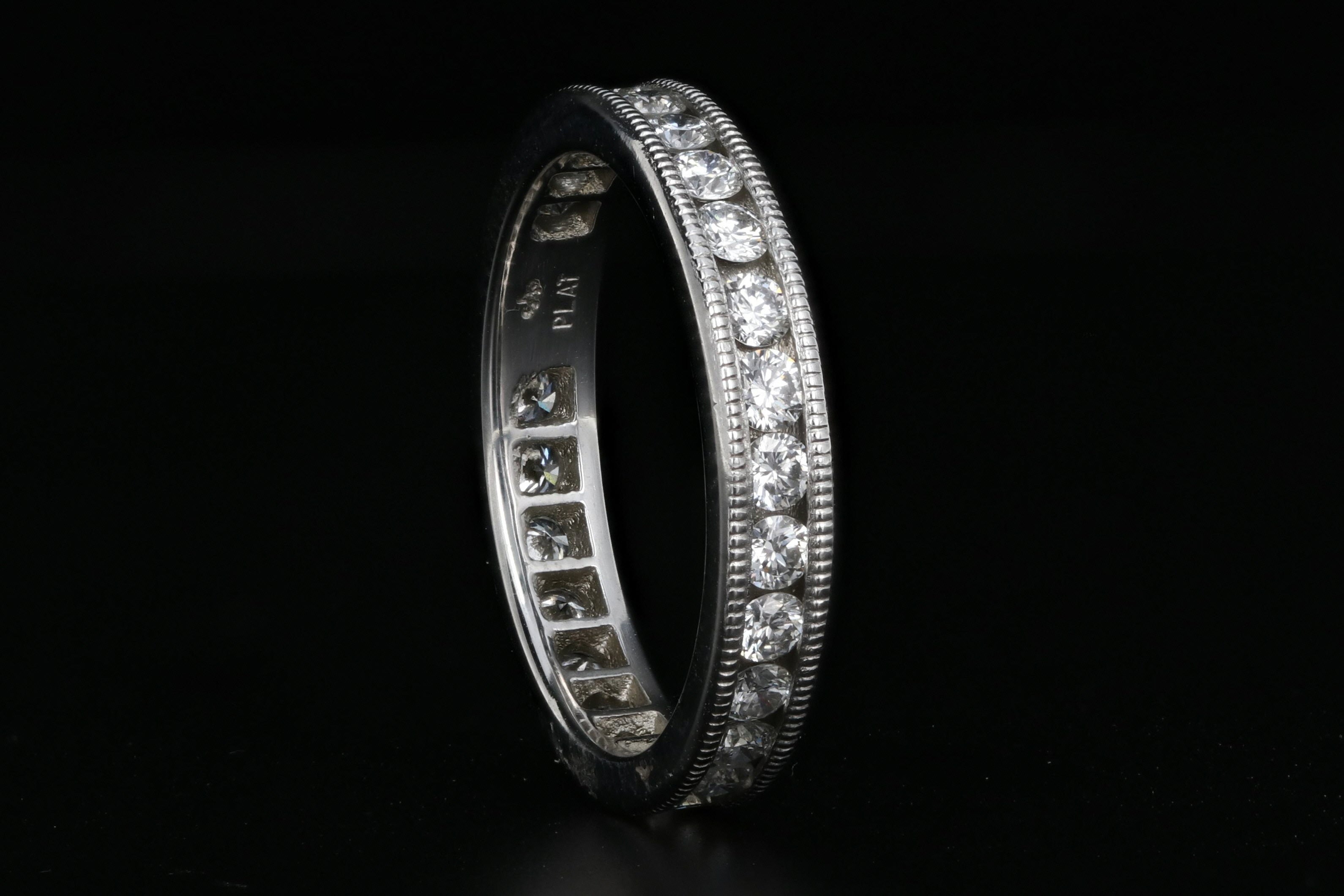 Platinum 1 CTW F/G Diamond Eternity Wedding Band - Queen May