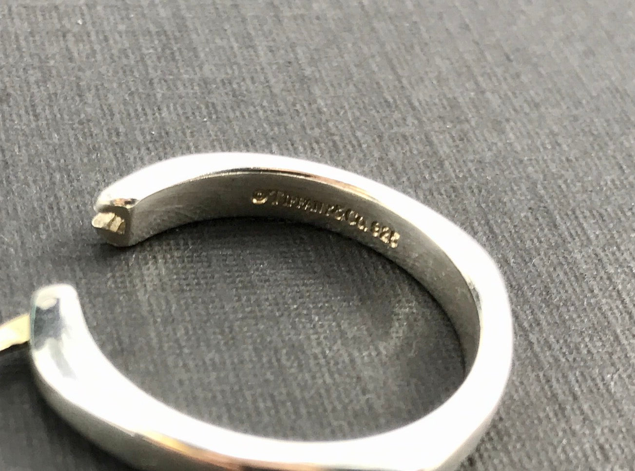 Tiffany & Co Sterling SIlver Cushion Hoop Earrings - Queen May