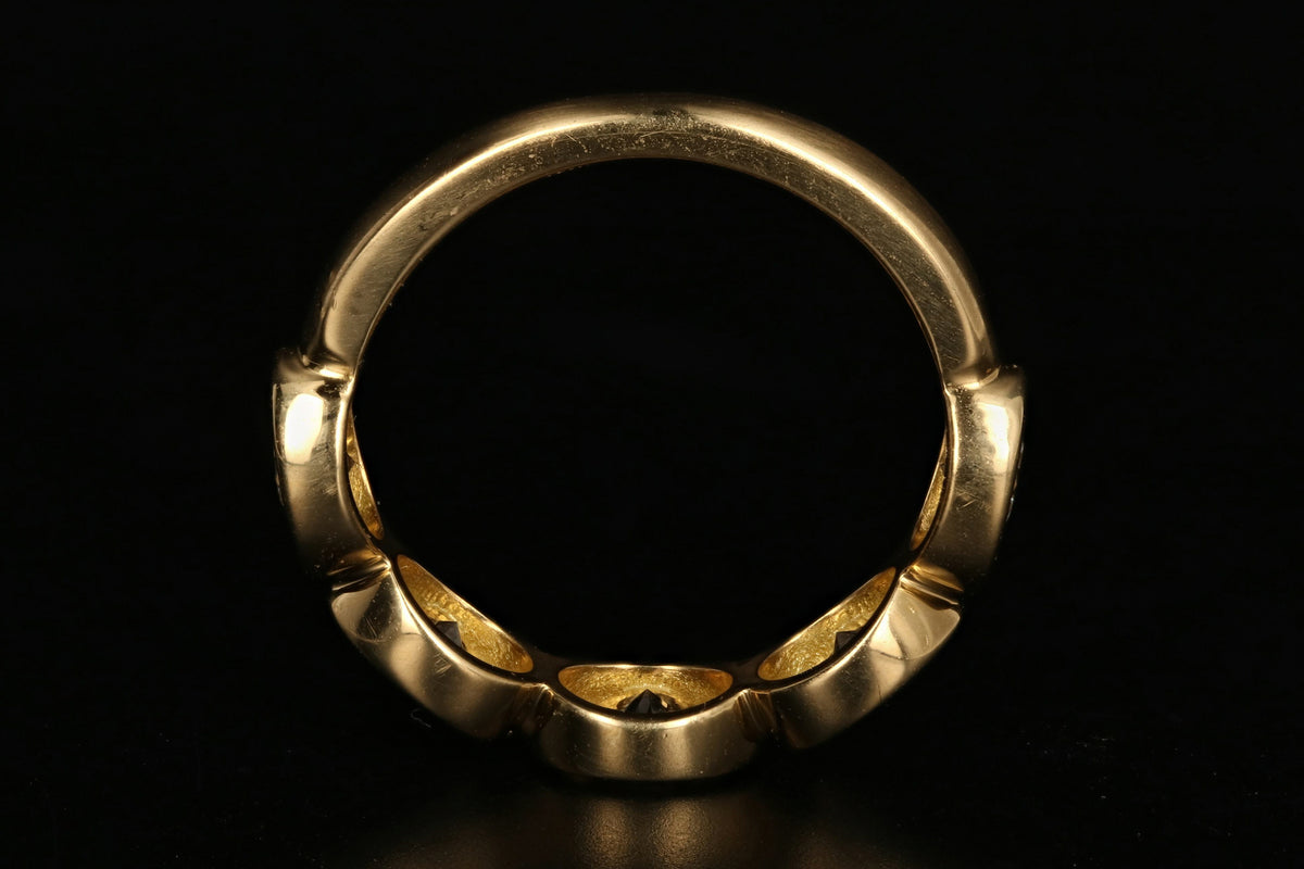 Modern 18K Yellow Gold .60CTW Diamond Band - Queen May