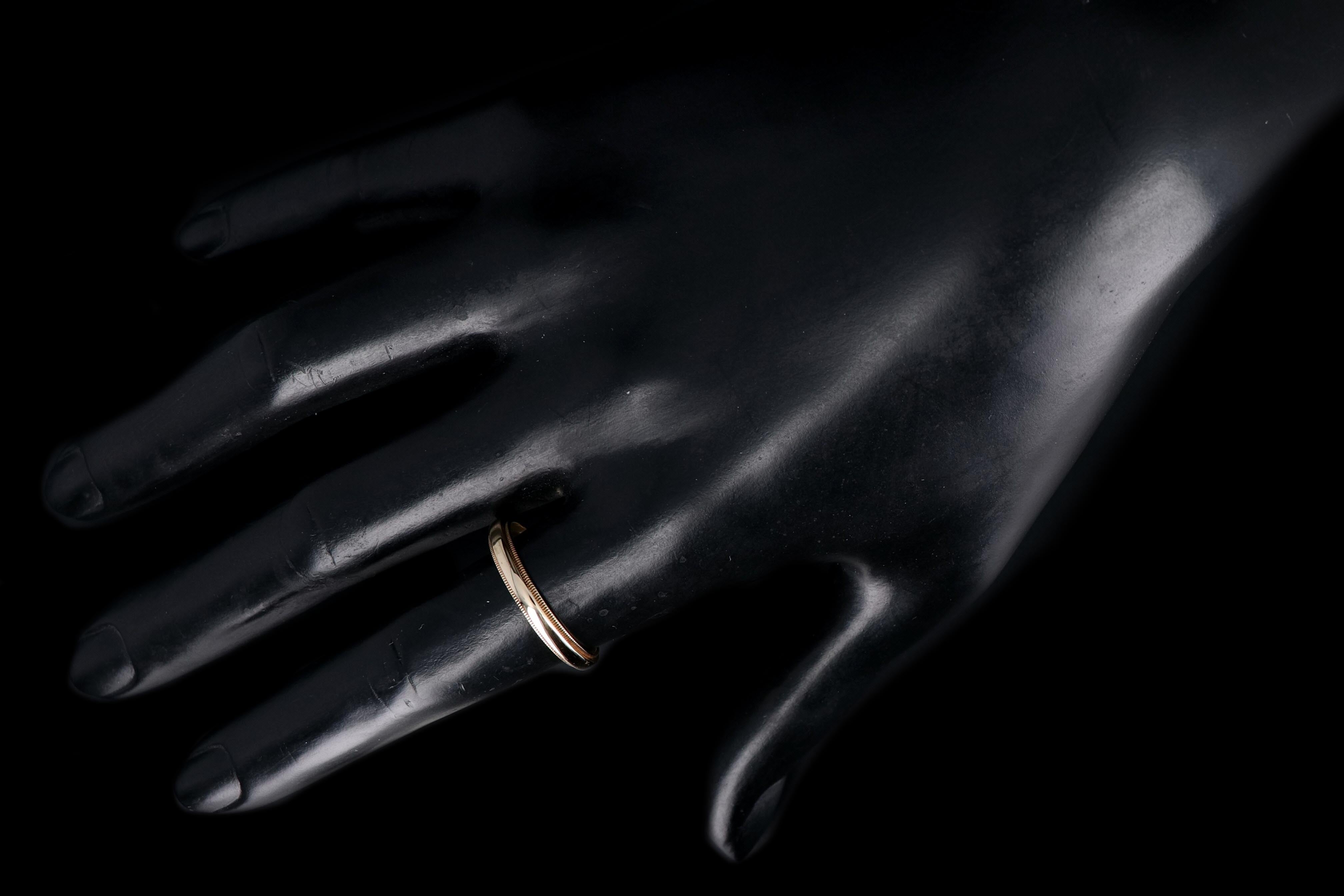 Vintage 14K Yellow Gold Men's Band - Queen May