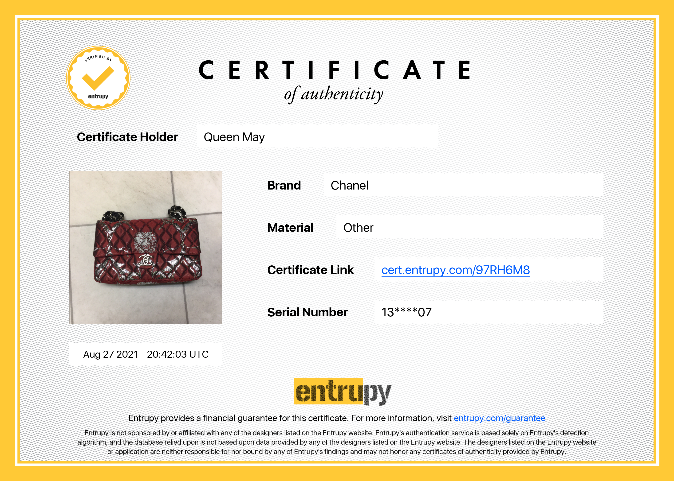 Rare Limited Edition Chanel Paris-Moscow Lion Brocade Double Flap Bag - Queen May