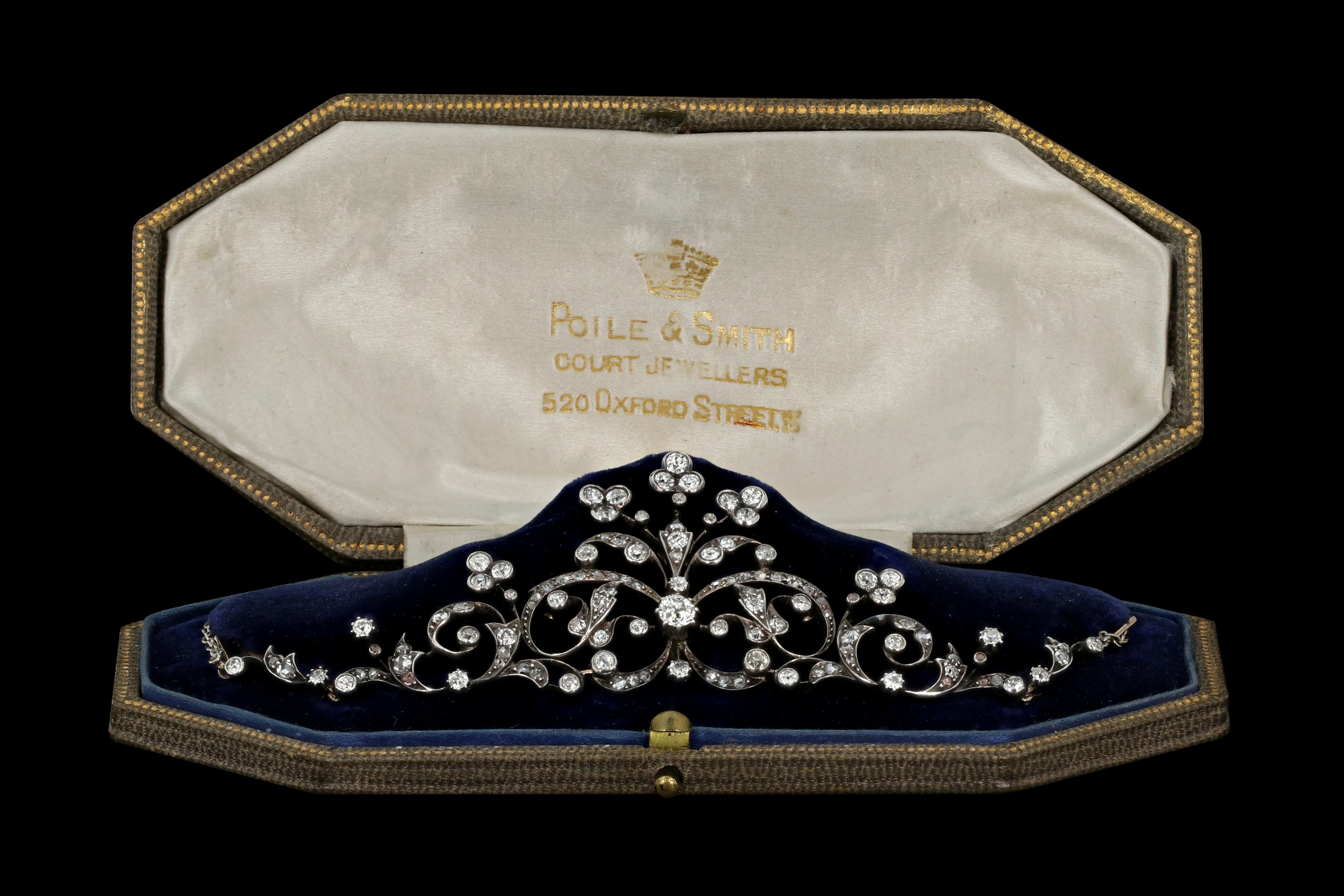 Edwardian Platinum Top 4 Carat Diamond Weight Total Convertible Necklace & Tiara - Queen May