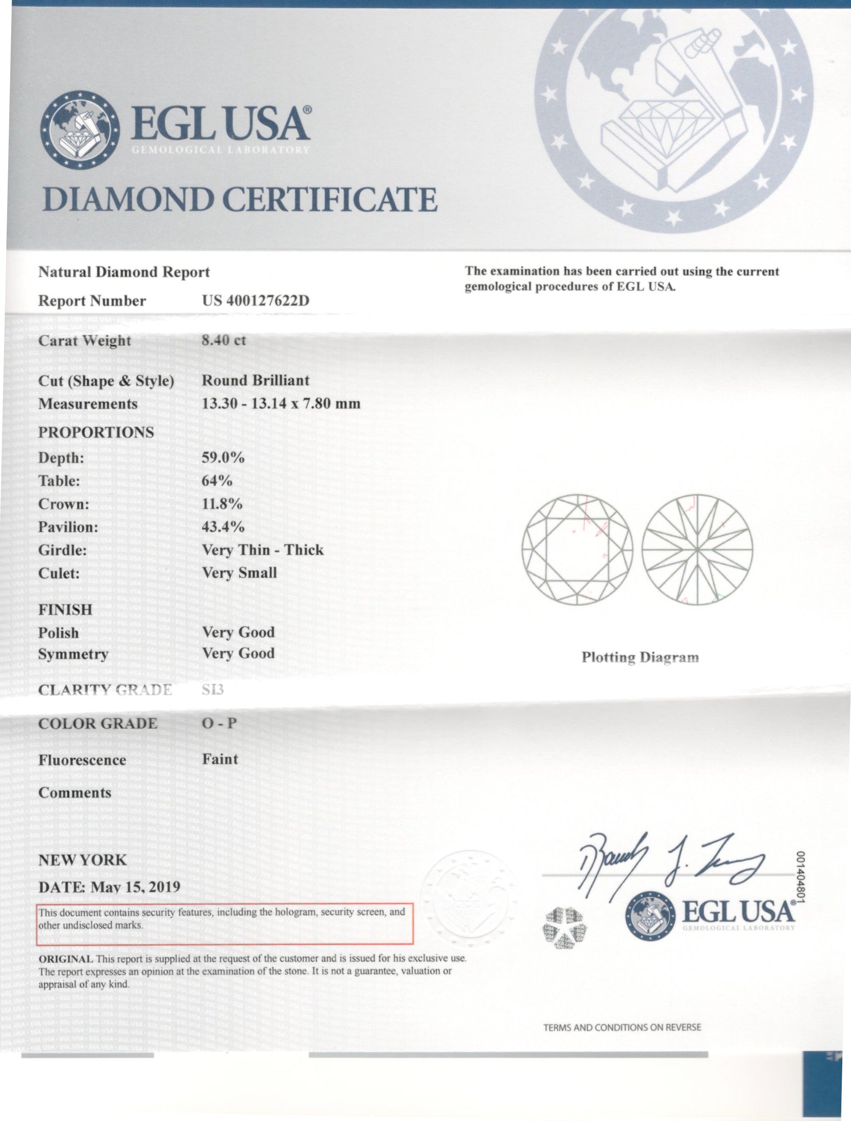 New Platinum 8.4 Carat Diamond with Two Half Moon Diamond Engagement Ring - Queen May