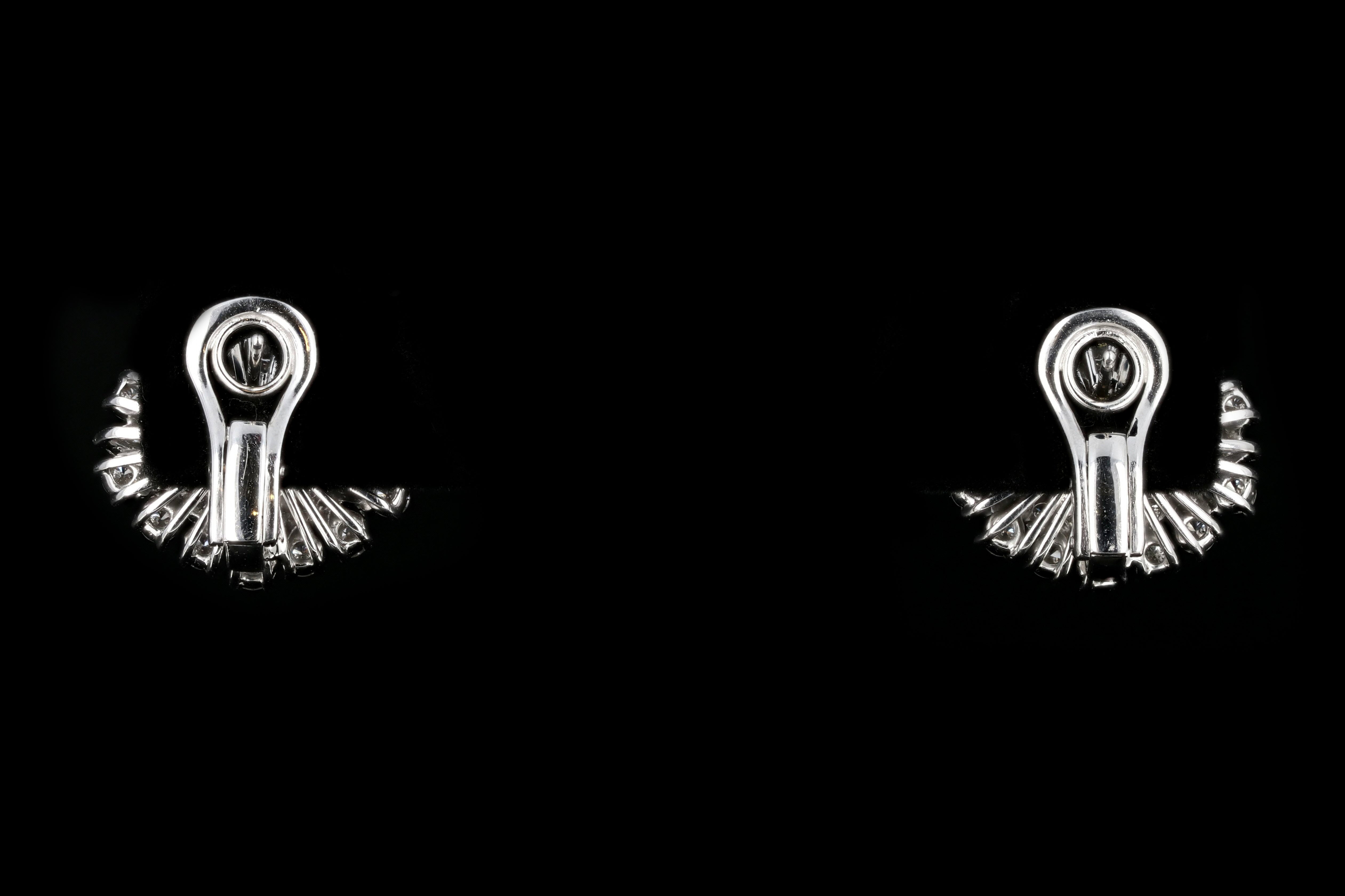 Vintage 18K White Gold 1.10 Carat Burma Ruby & Diamond Earrings Stone Group Certified - Queen May