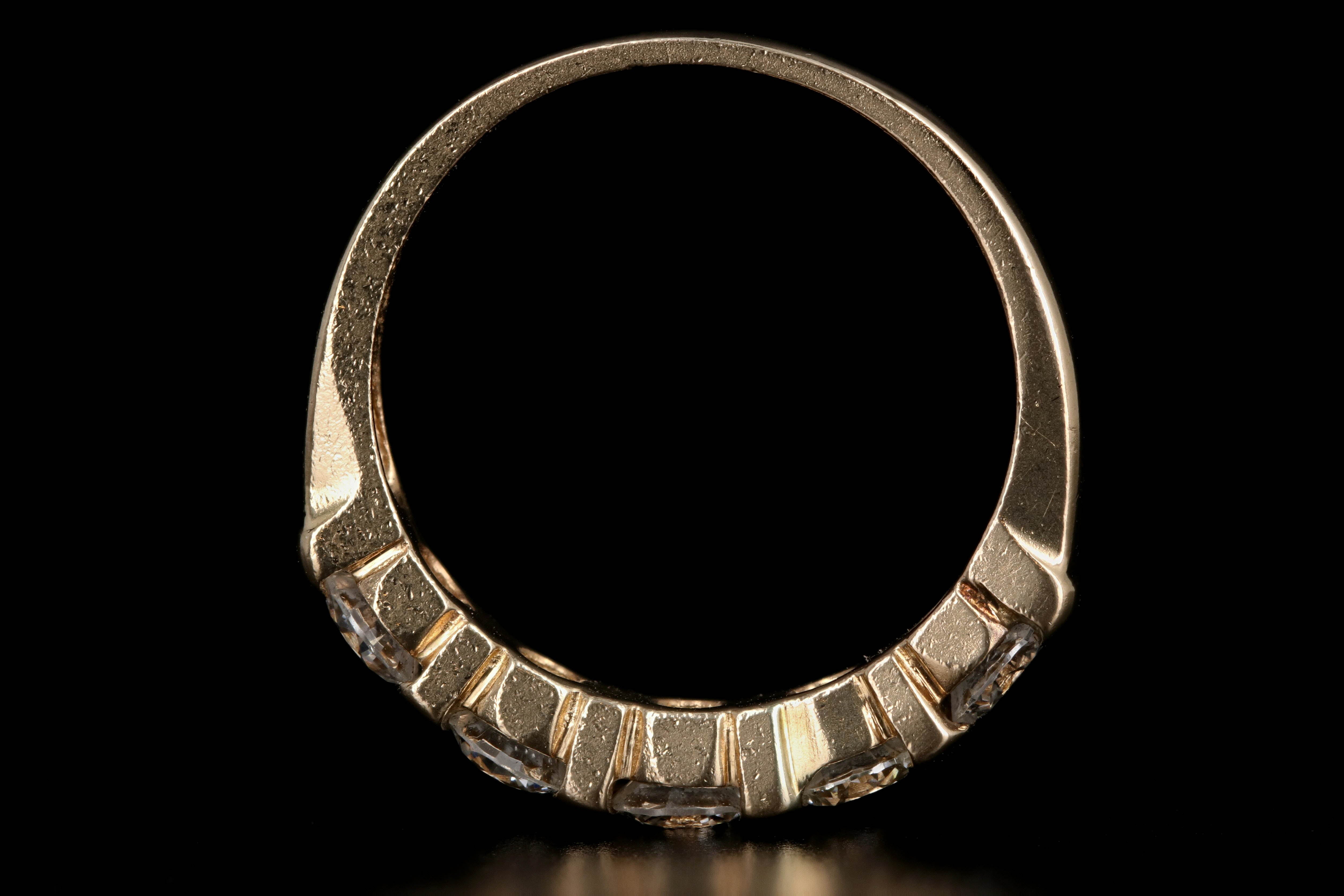 Modern 14K Yellow Gold 1 CTW Diamond Band - Queen May