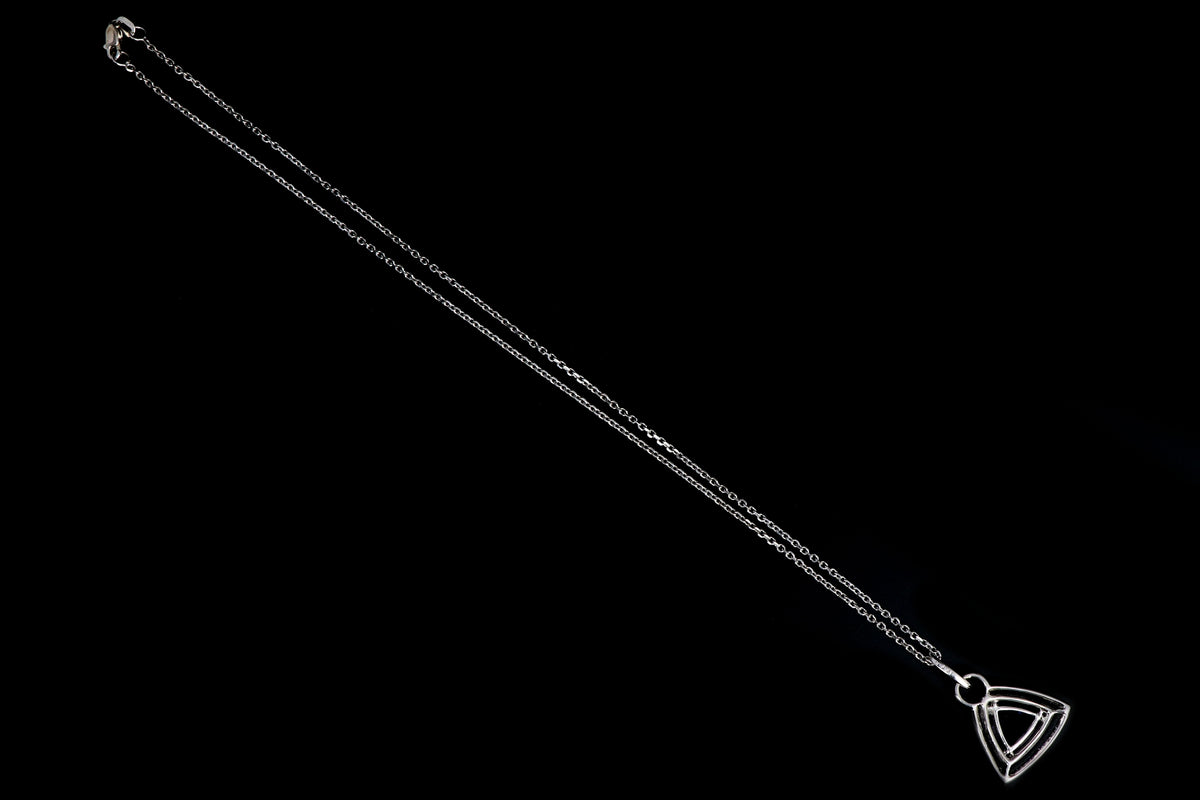 18K White Gold Tanzanite & Diamond Pendant - Queen May