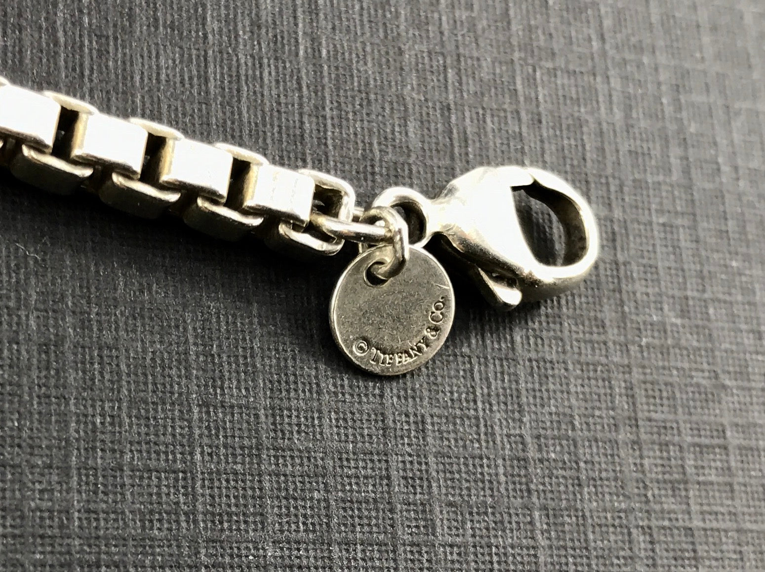 Tiffany & Co Sterling Silver Venetian Link Bracelet 4mm 7.75" - Queen May