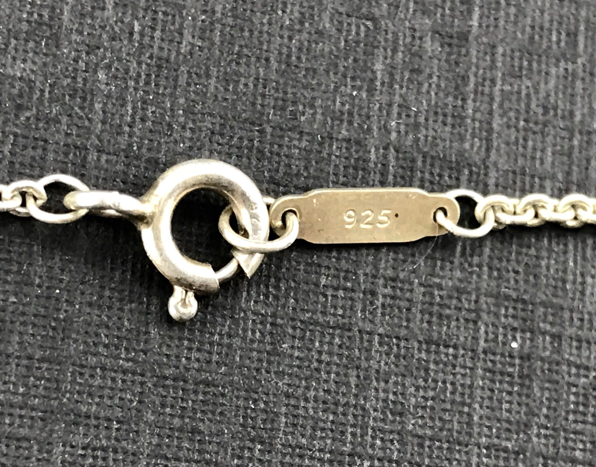 Tiffany & Co Sterling Silver T&Co Bar Pendant Necklace - Queen May