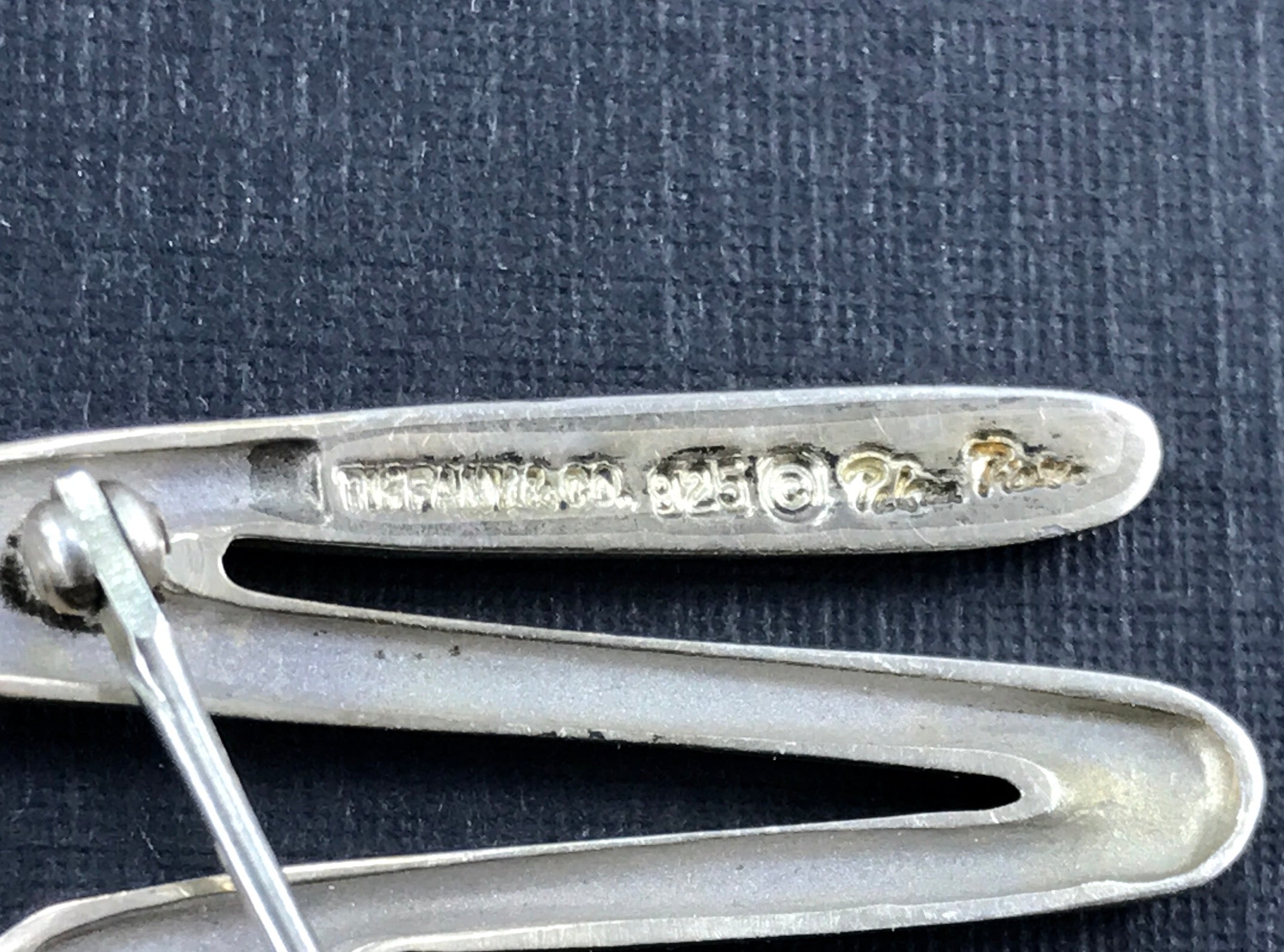 Tiffany & Co Sterling Silver Paloma Picasso Scribble Zig Zag Brooch Pin - Queen May