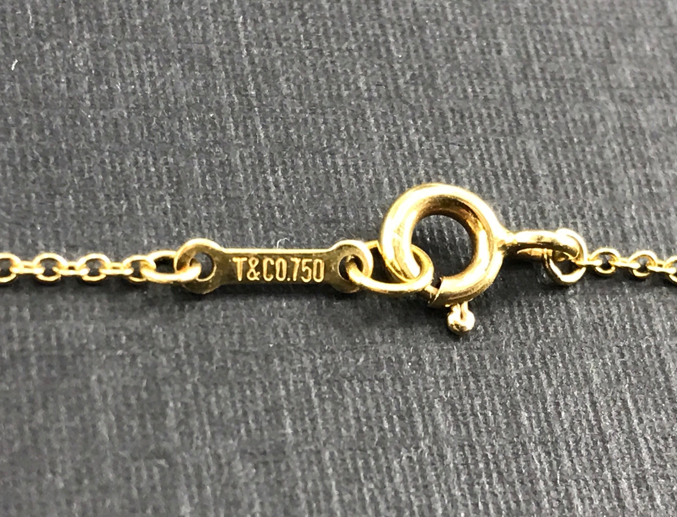 Tiffany & Co 18K Elsa Peretti Small Cross Pendant Necklace - Queen May