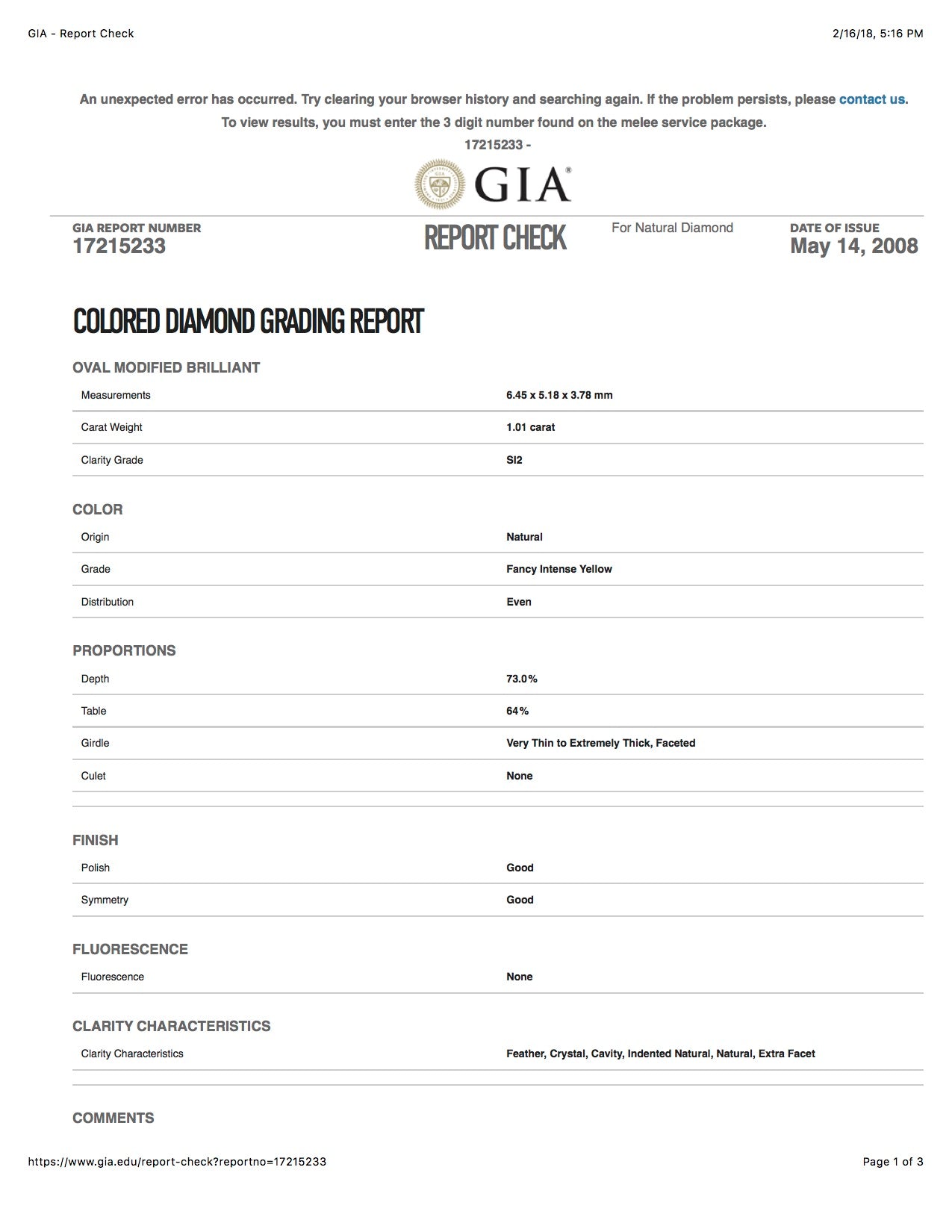 GIA 1.01 Fancy Intense Yellow Oval Cut Diamond Engagement 14K Gold Ring - Queen May