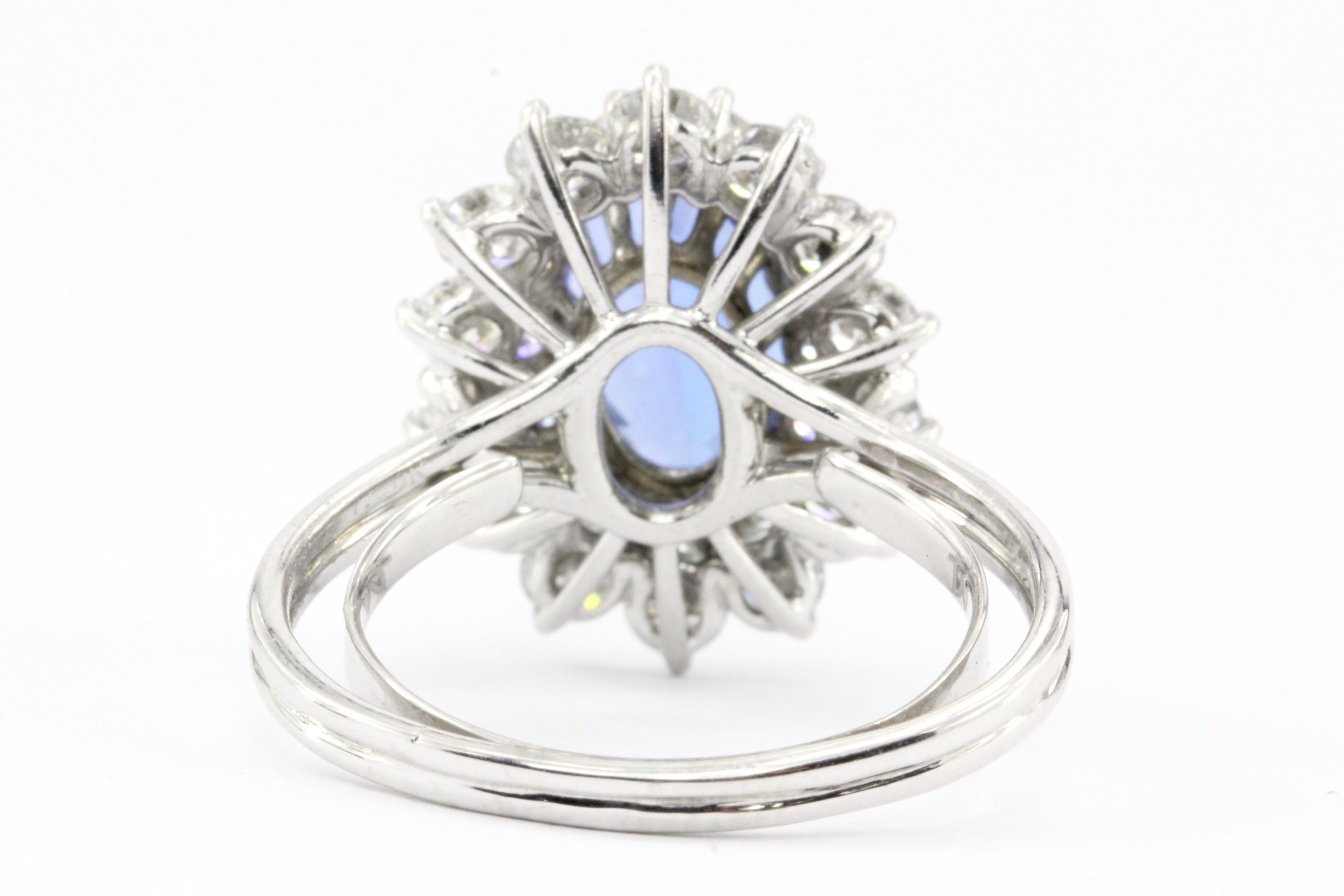 Tiffany & Co. Platinum 3.96ct Tanzanite and Diamond Ring - Queen May