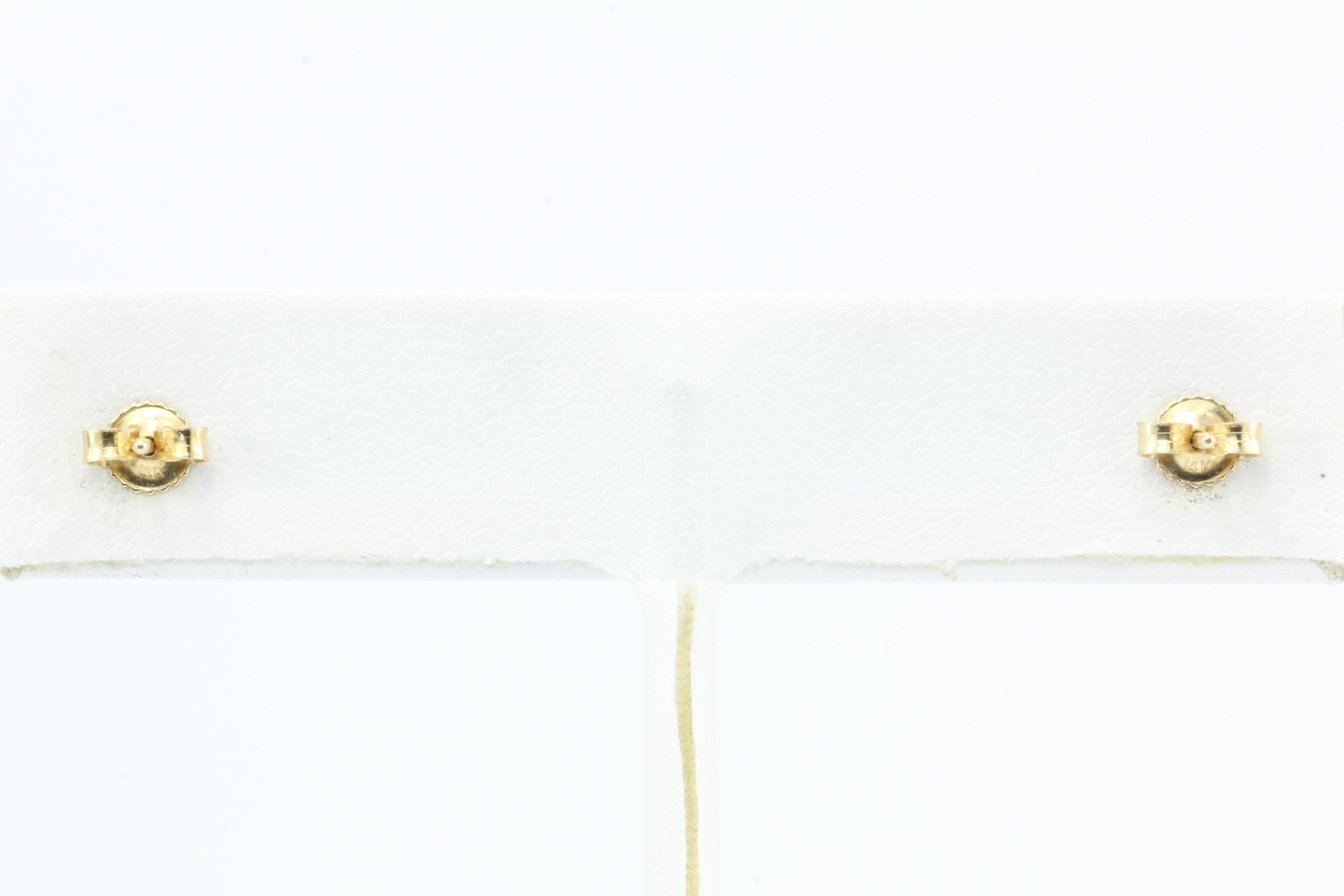 14K Purple Tourmaline Earring Studs - Queen May