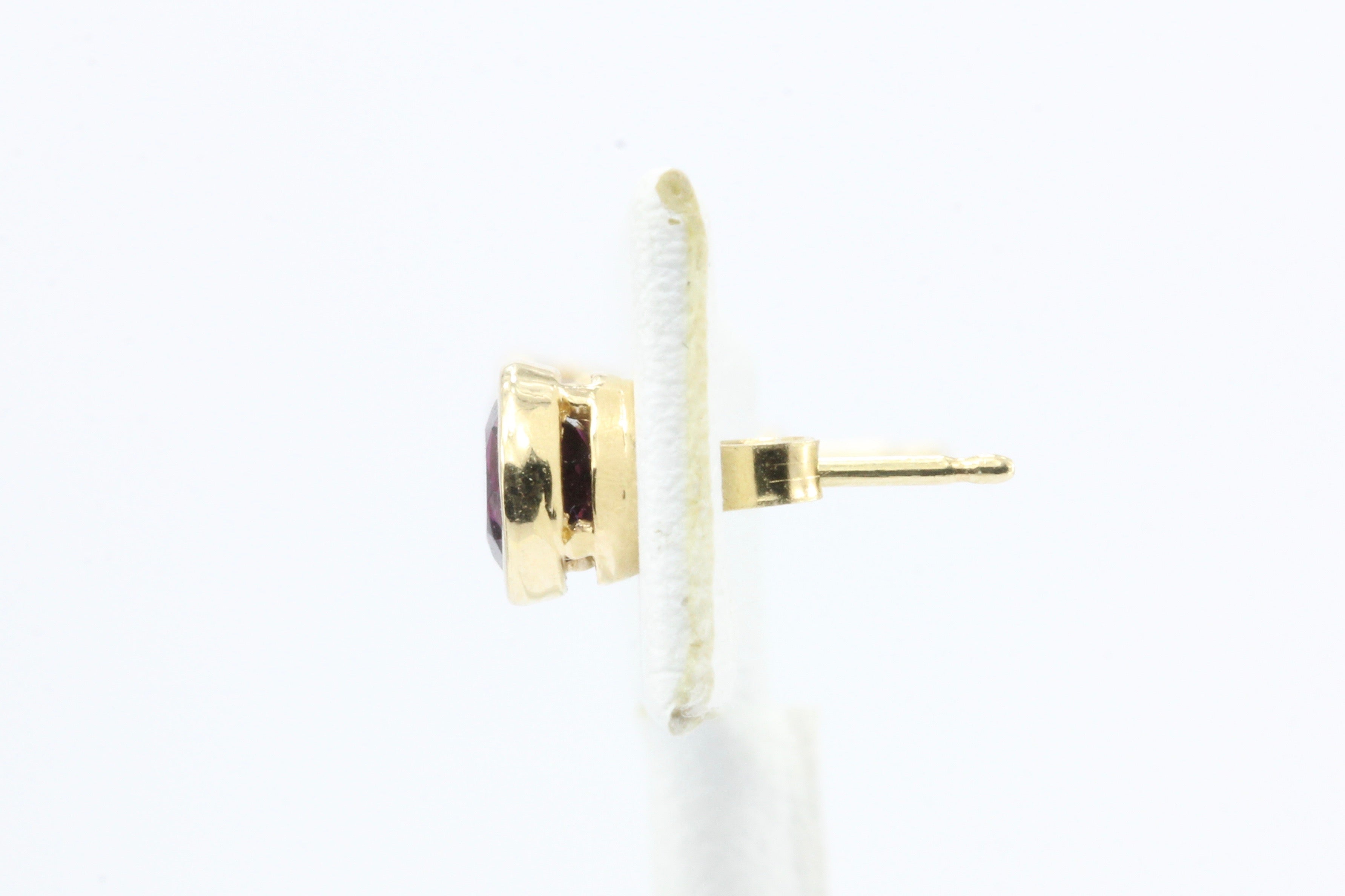 14K Purple Tourmaline Earring Studs - Queen May