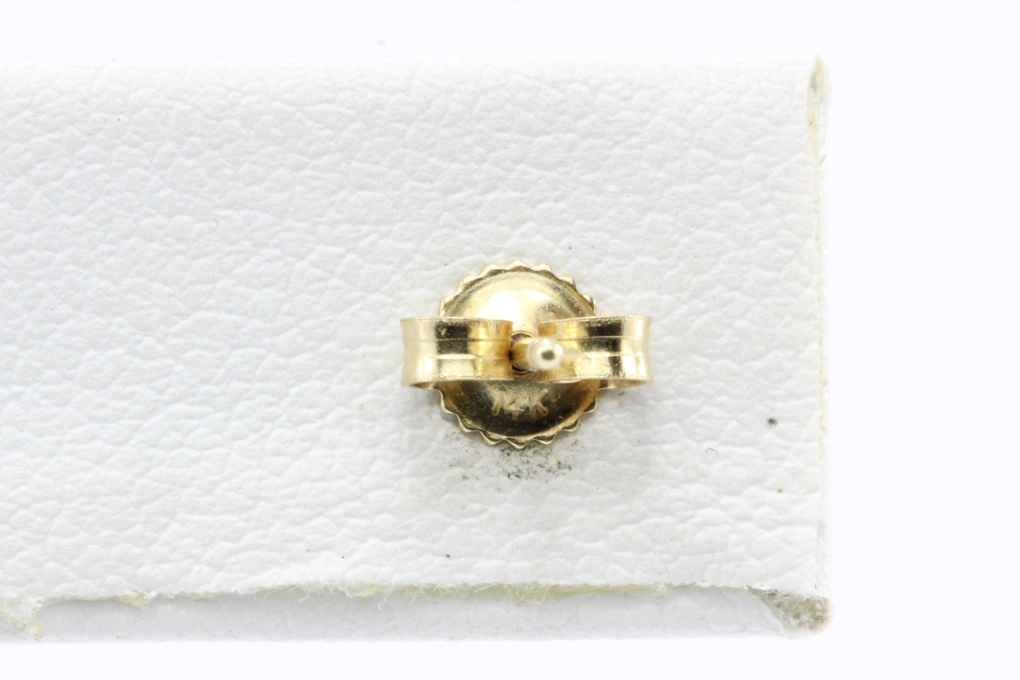 14K Purple Tourmaline Earring Studs - Queen May