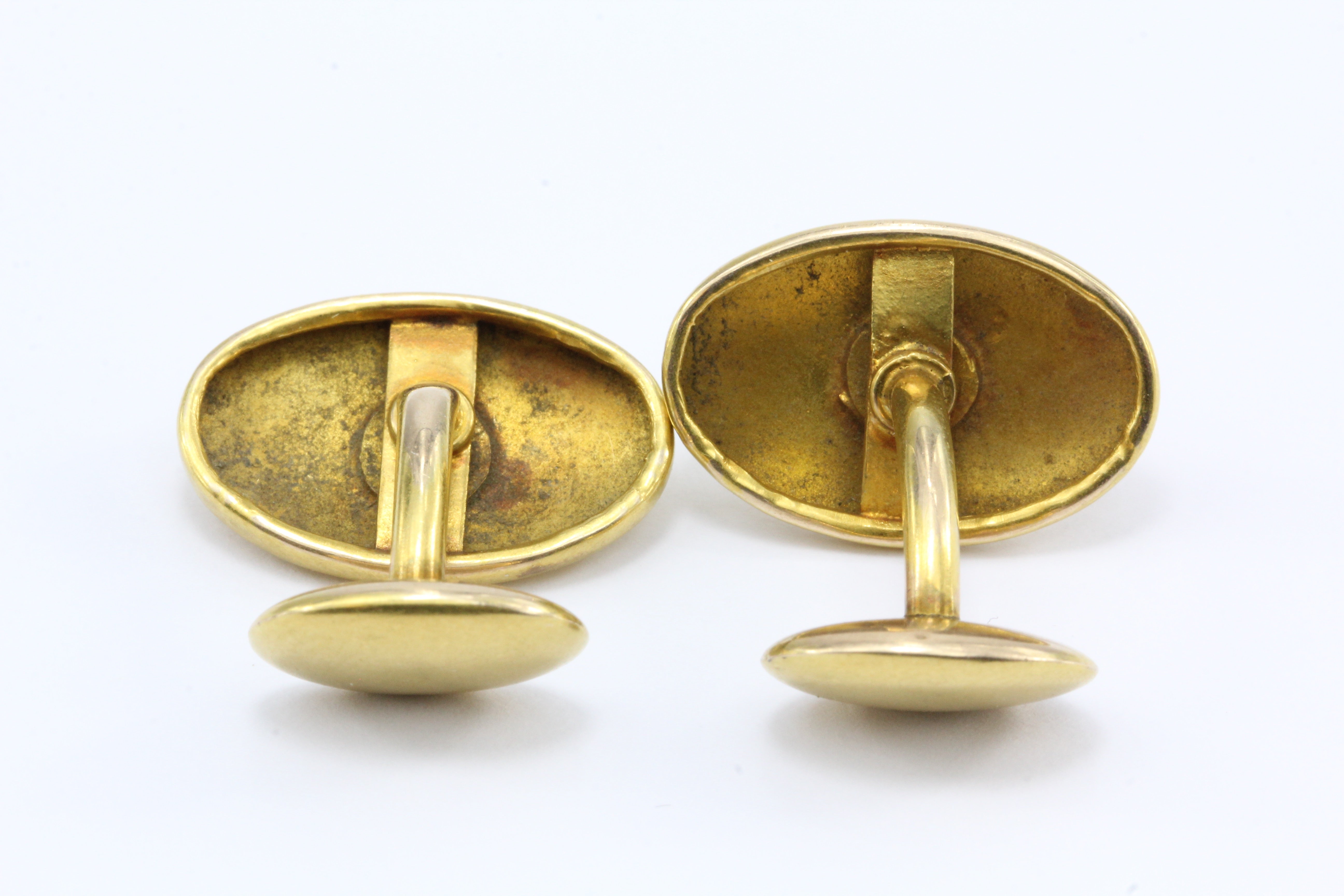 Victorian 10K Gold Old Mine Diamond Cufflinks c.1880 - Queen May