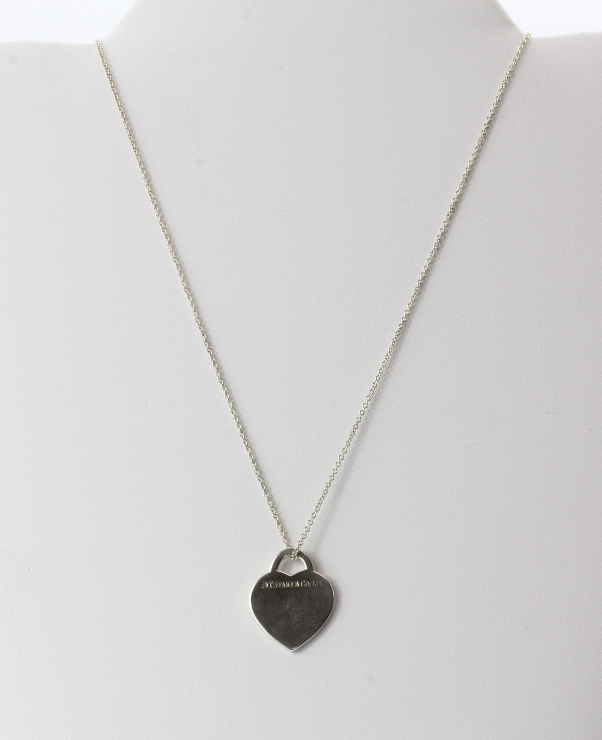 Please Return to Tiffany & Co New York Sterling Silver Heart Tag