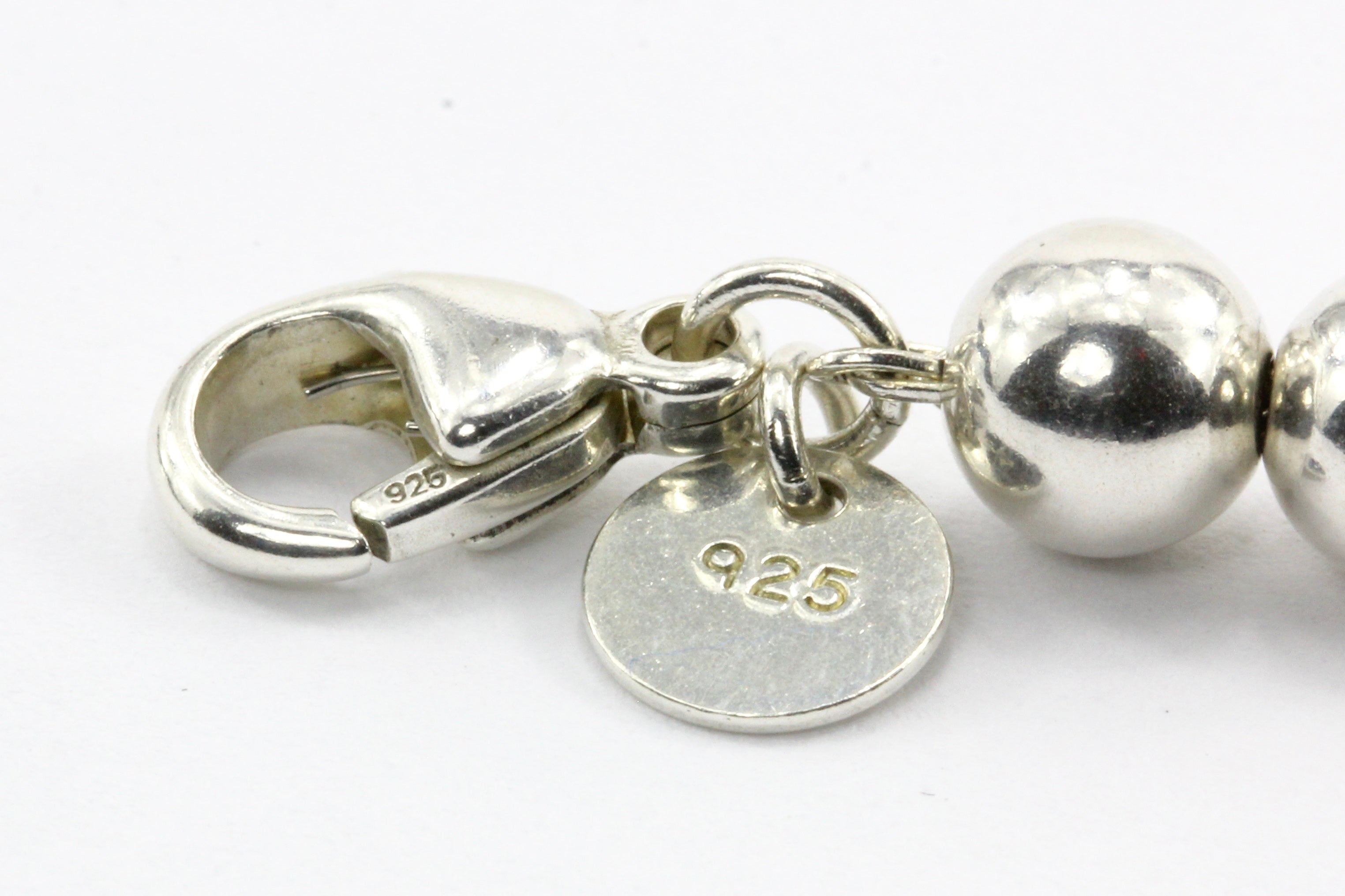 Tiffany & Co Sterling Silver Hardware Graduated Ball Necklace - Queen May