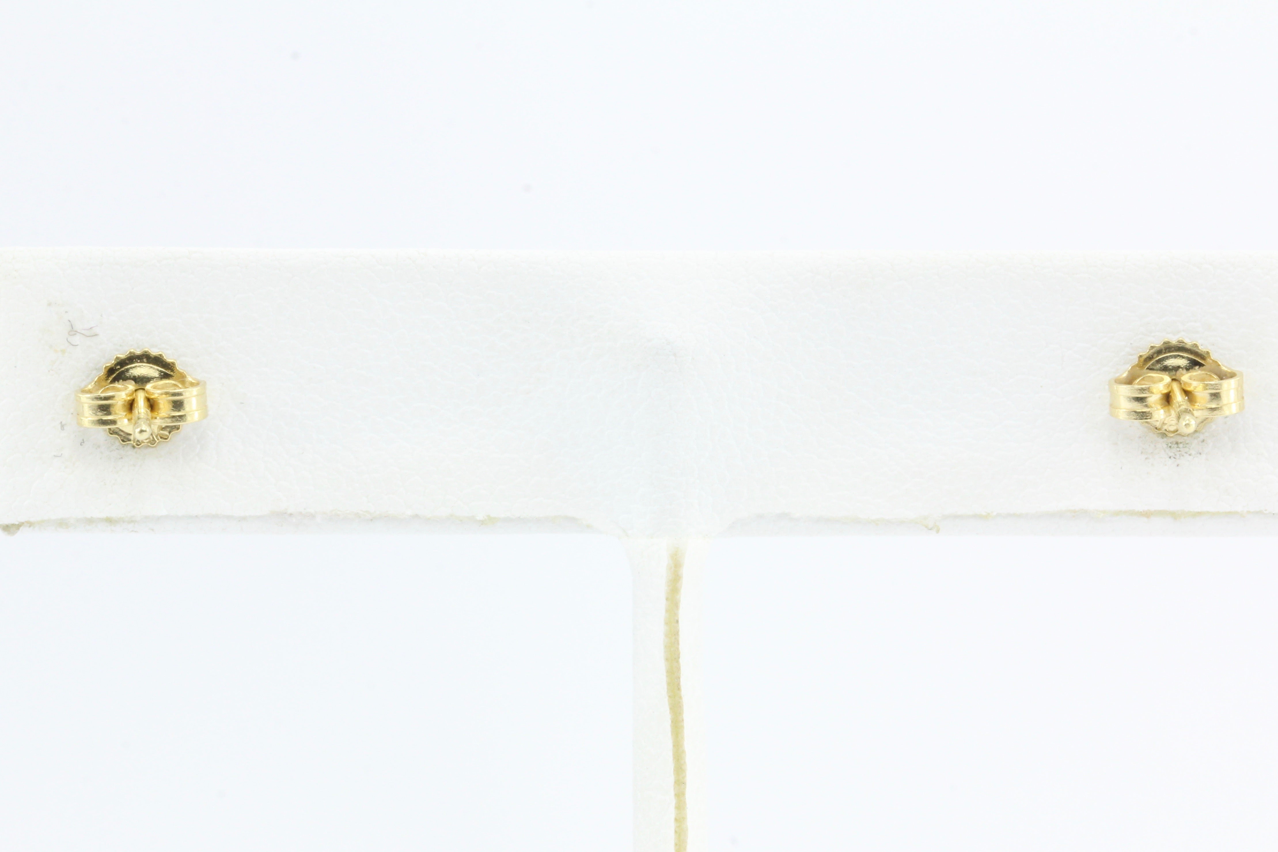 Roberto Coin 18K Gold Diamond Solitaire Stud Earrings .38 ctw - Queen May