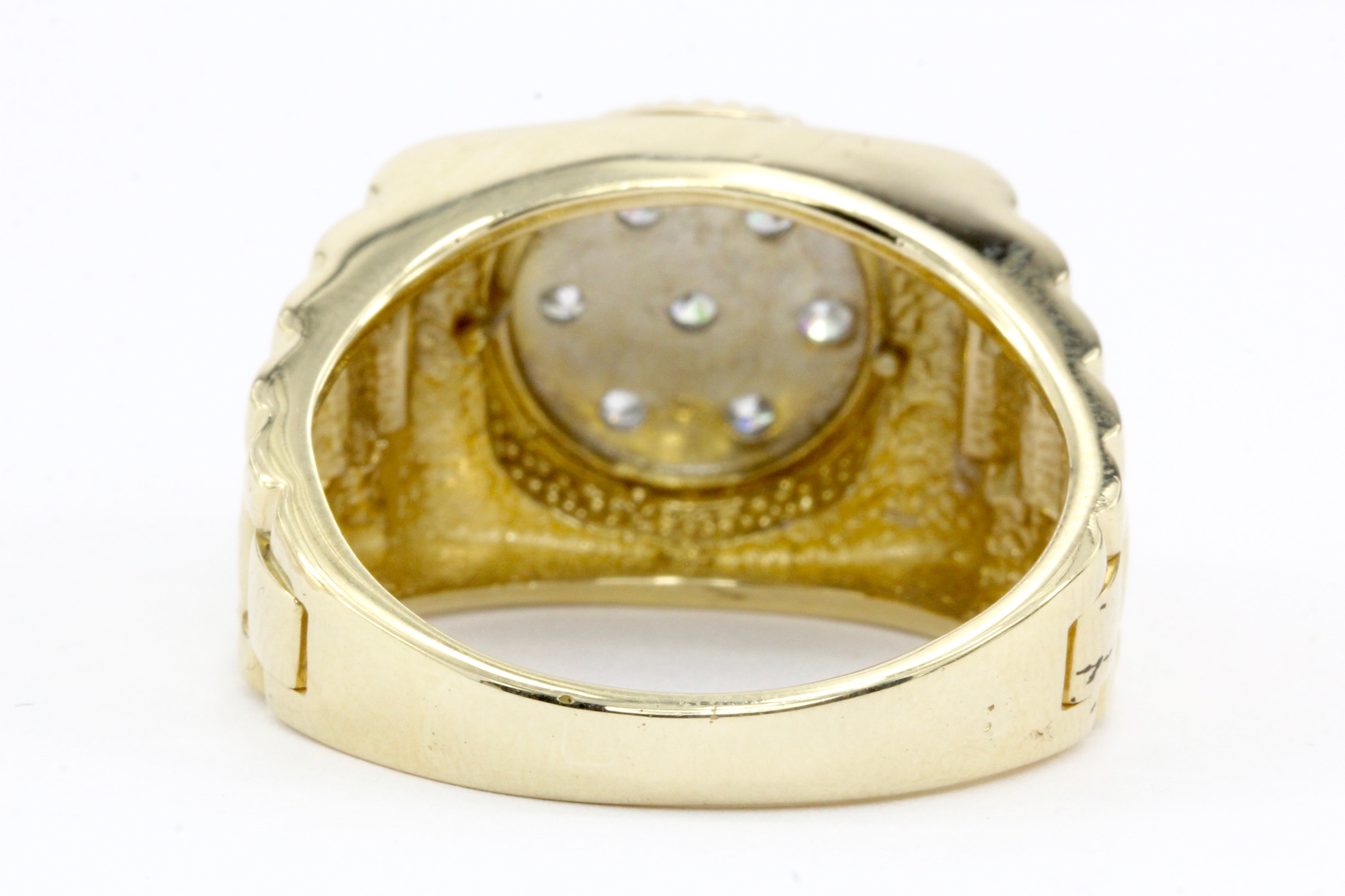 14K Yellow Gold 1 CTW Men's Ring - Queen May