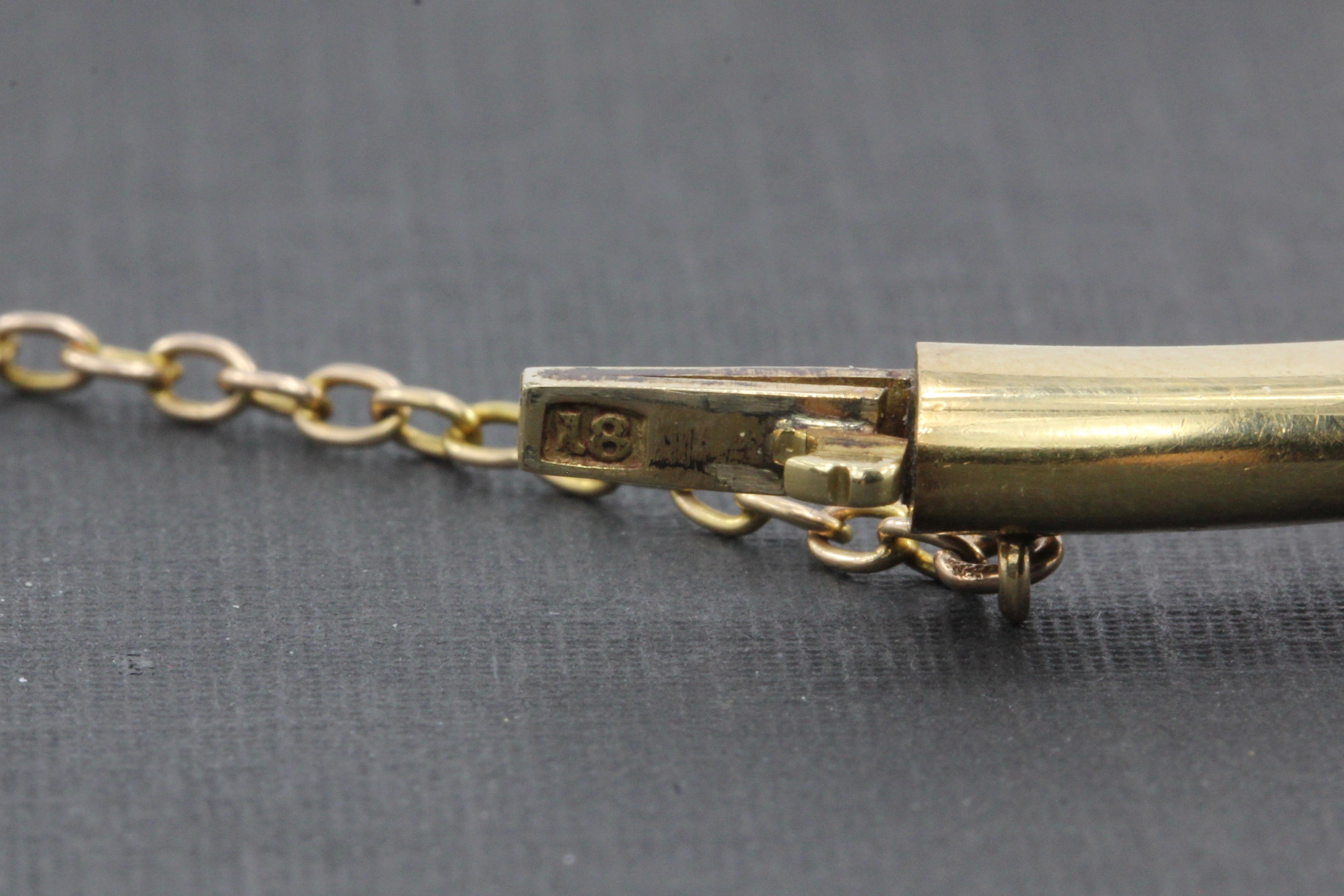 Victorian 18K Gold Opal & Old Mine Diamond Bangle Bracelet c.1890 - Queen May