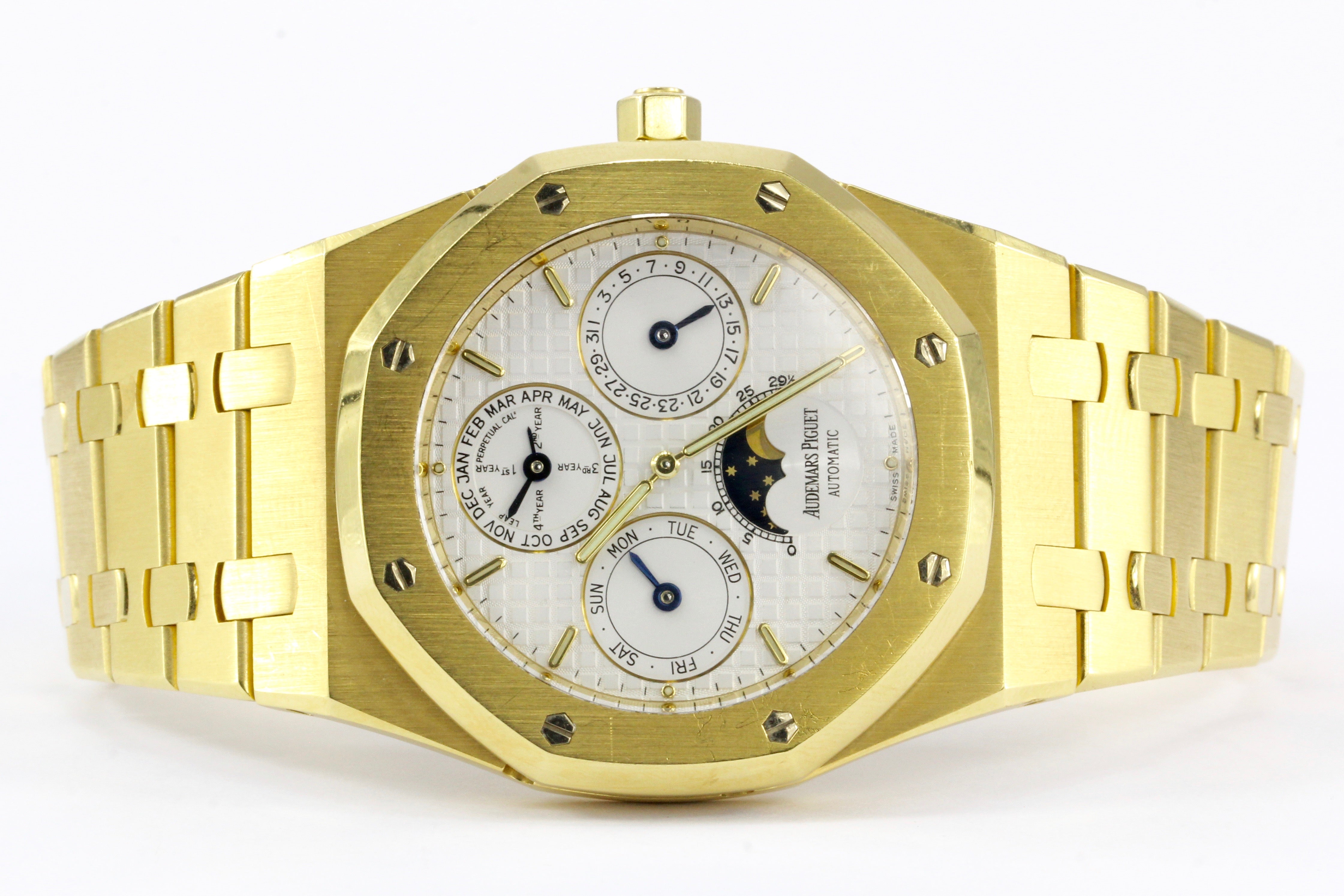 Audemars Piguet 18k Yellow Gold Royal Oak Moonphase Men's Watch 25820BA.OO.0944BA.02 - Queen May