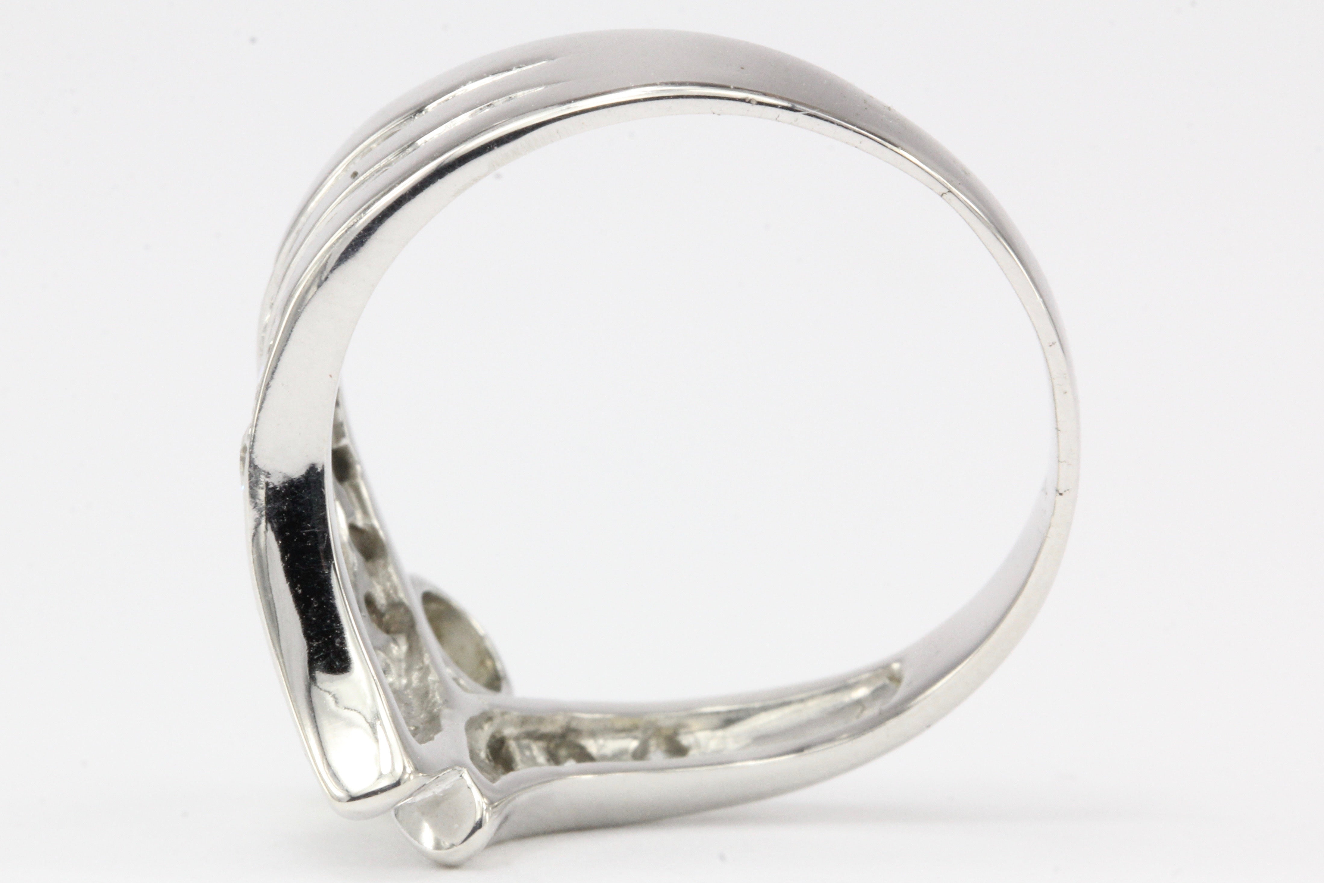 Art Deco 14K White Gold 1.05 CTW Diamond Ring Size 8 - Queen May