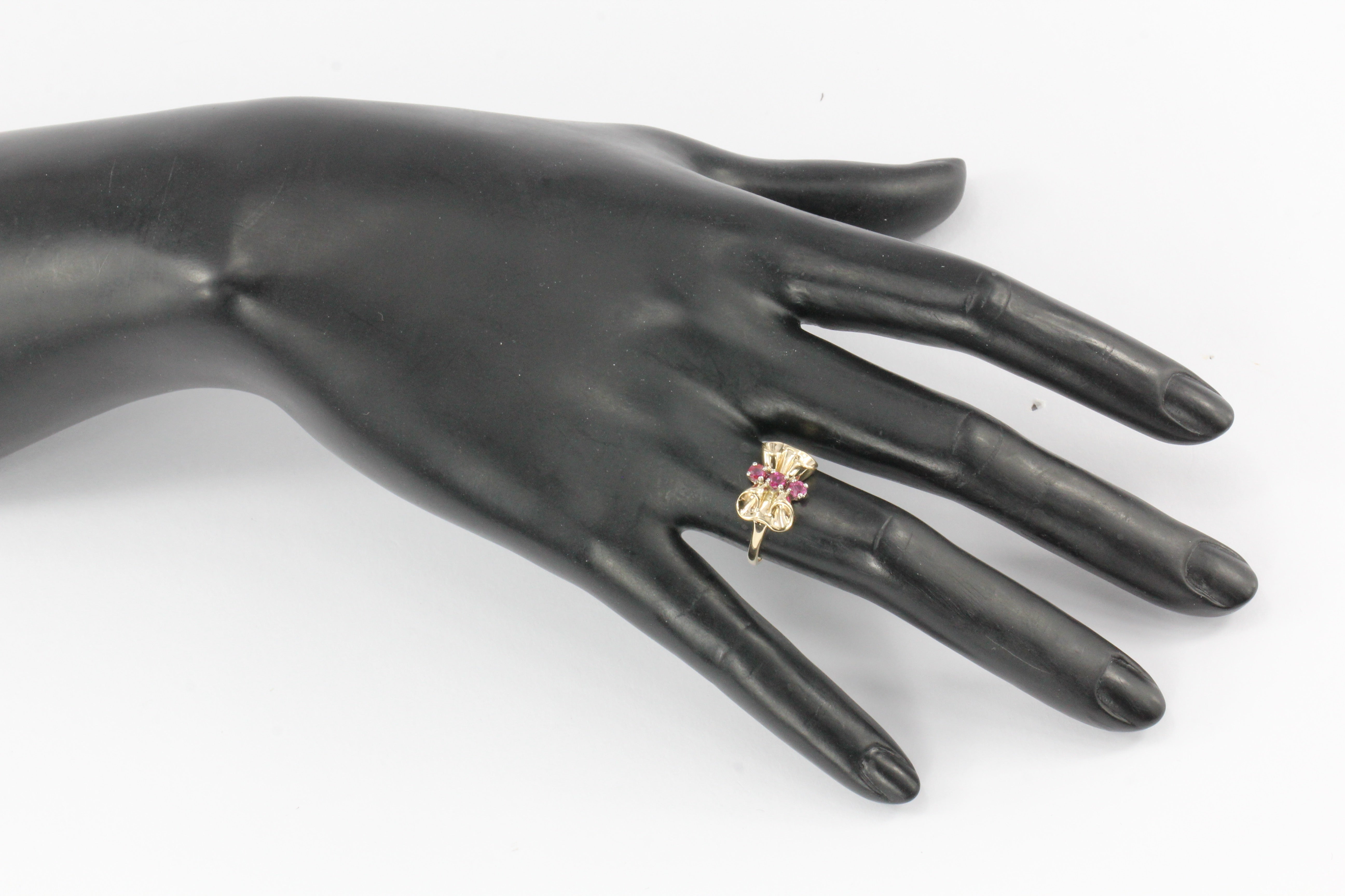Vintage 14K Gold & Palladium Tiffany & Co Ruby Ring Size 8 c.1945 - Queen May