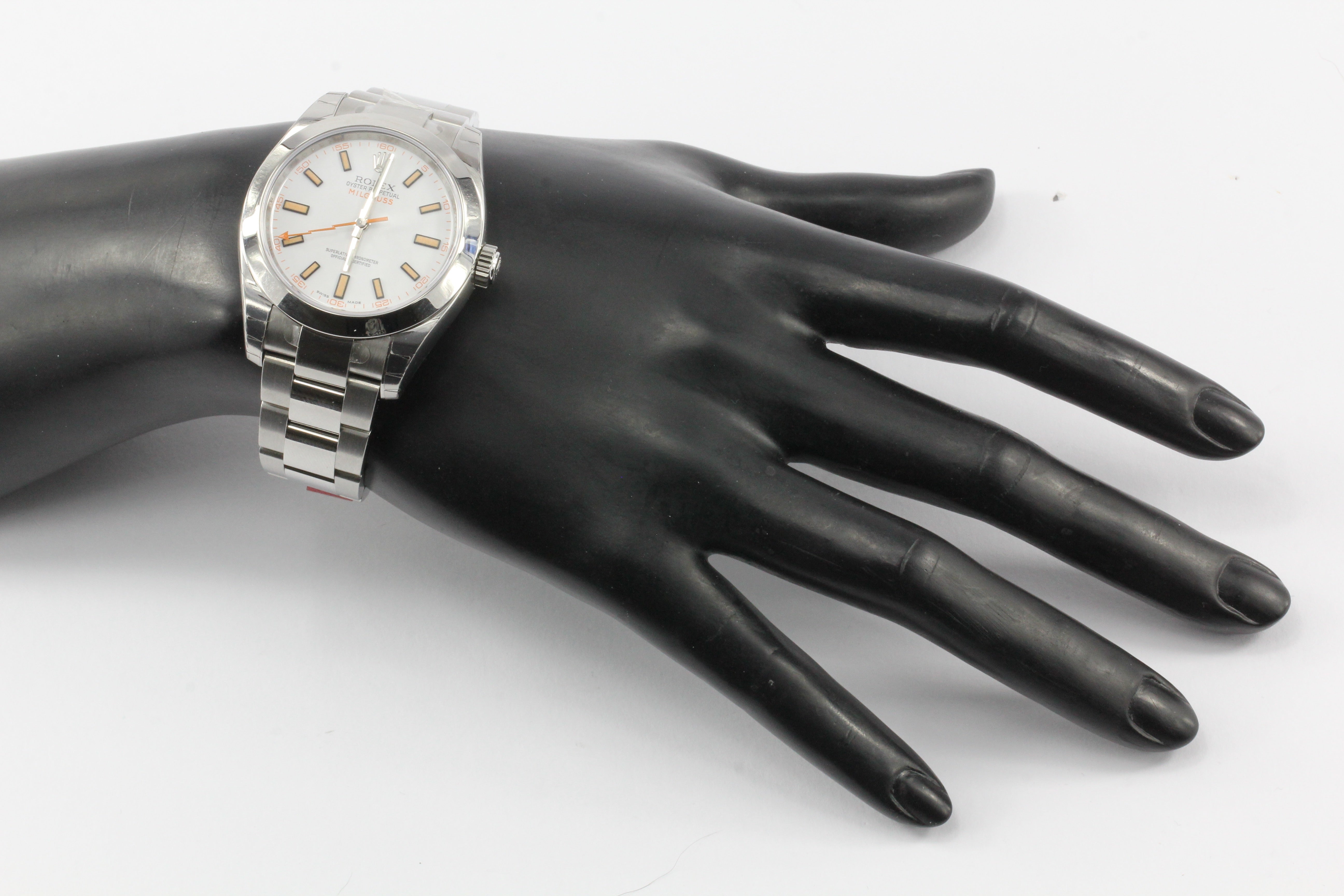 Rolex Milgauss Model 116400 White Luminescent Dial - Queen May