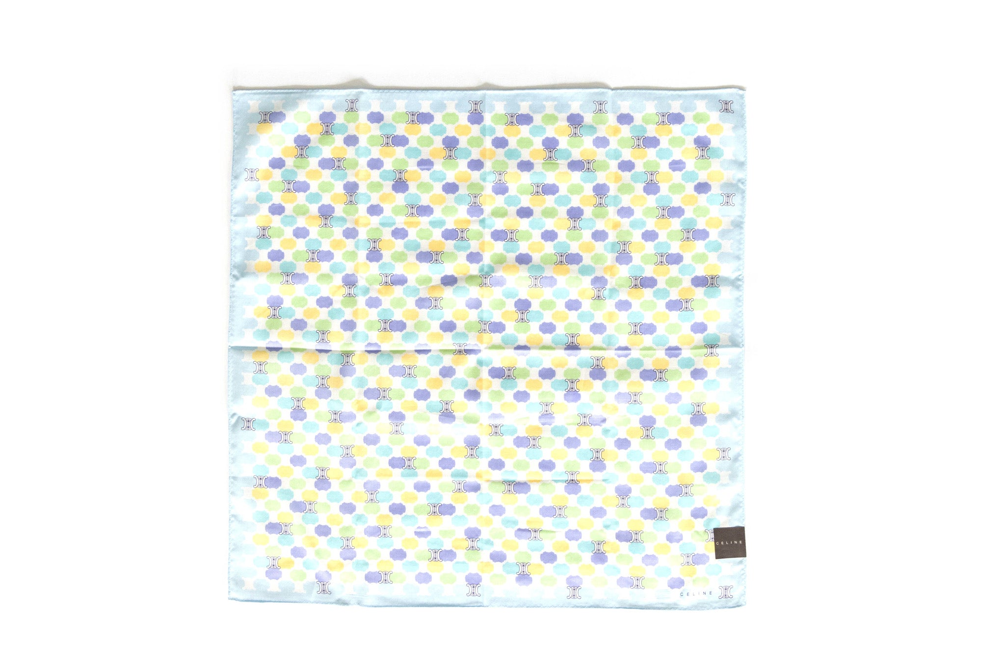 Celine Cotton Square Bandana Scarf "New" Old Stock - Queen May