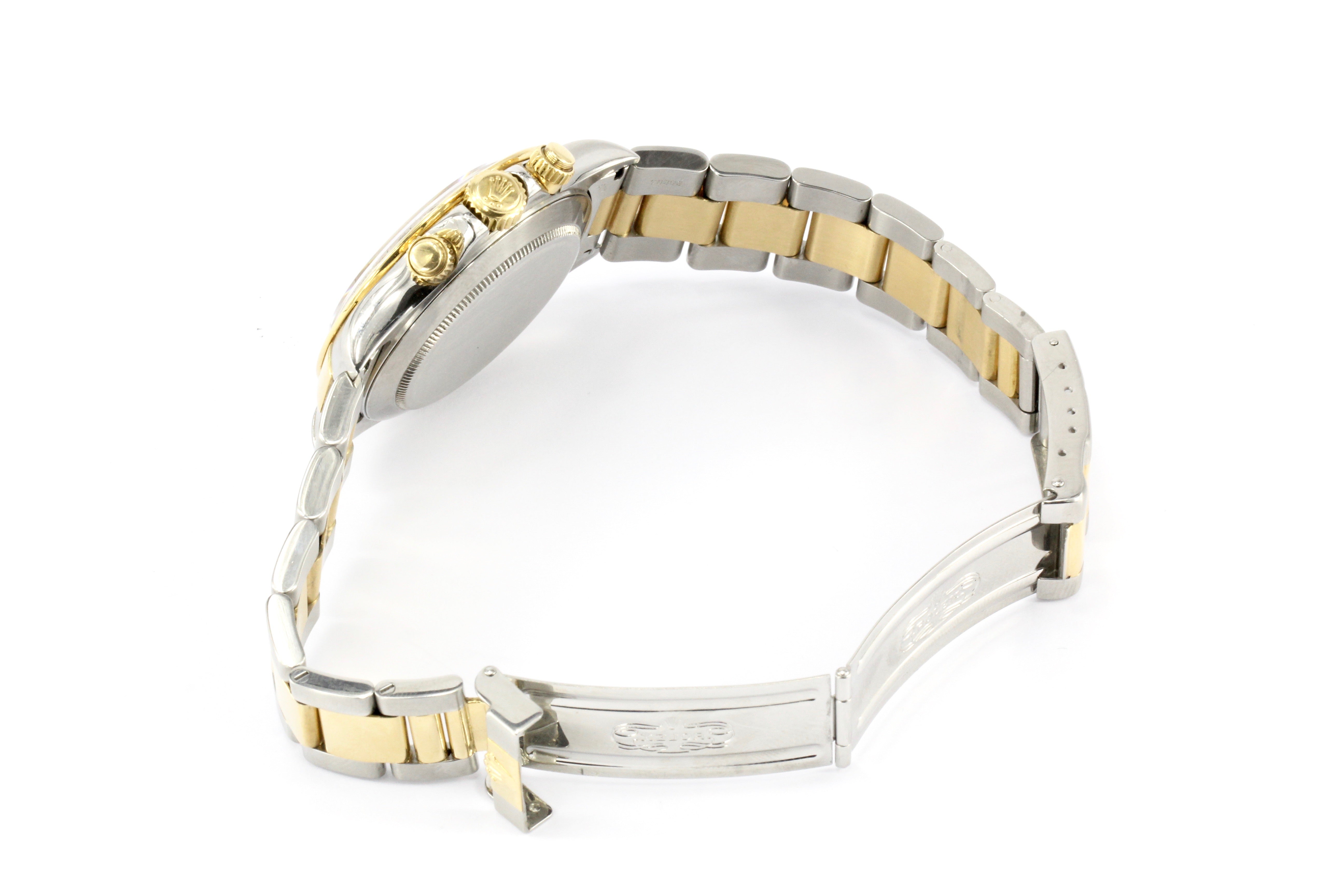 Rolex Daytona Model 16523 18k Yellow Gold & Steel Circa 1995 - Queen May