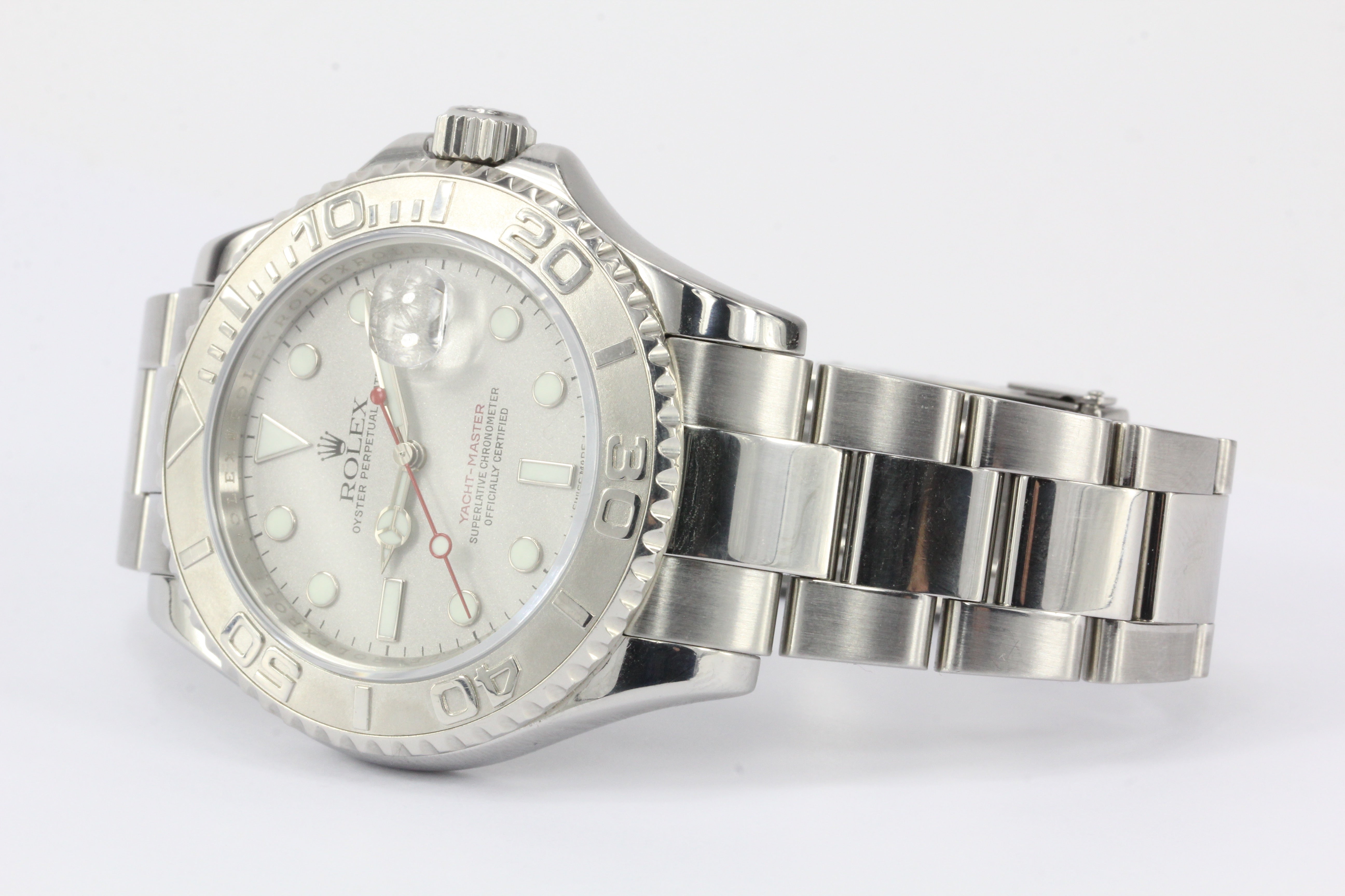 Rolex Yacht Master 16622 Platinum Time Lapse Bezel Circa 2009 - Queen May