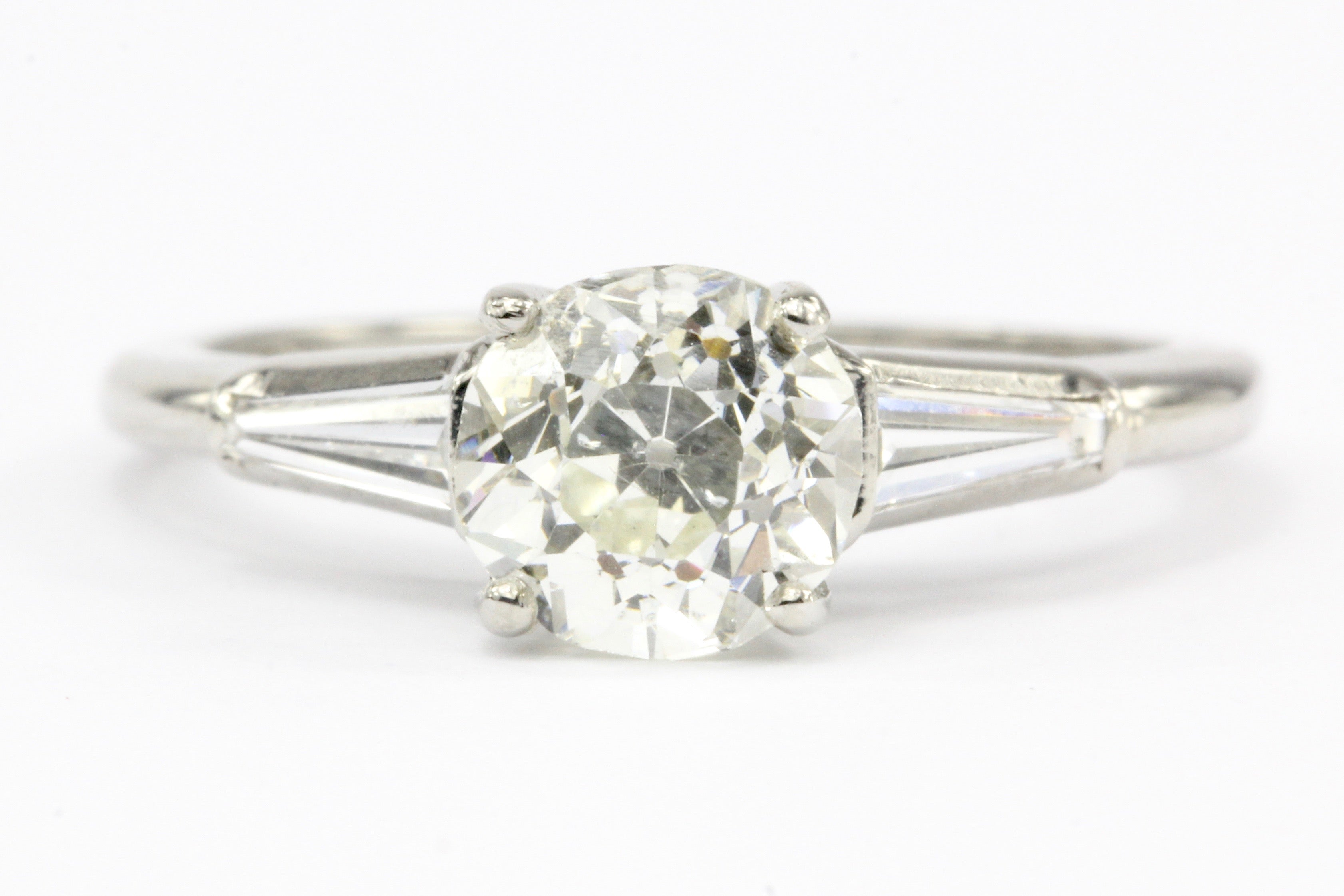 Art Deco 1.21 CT Old European Diamond Somers Ernst Alfran Co Engagement Ring - Queen May